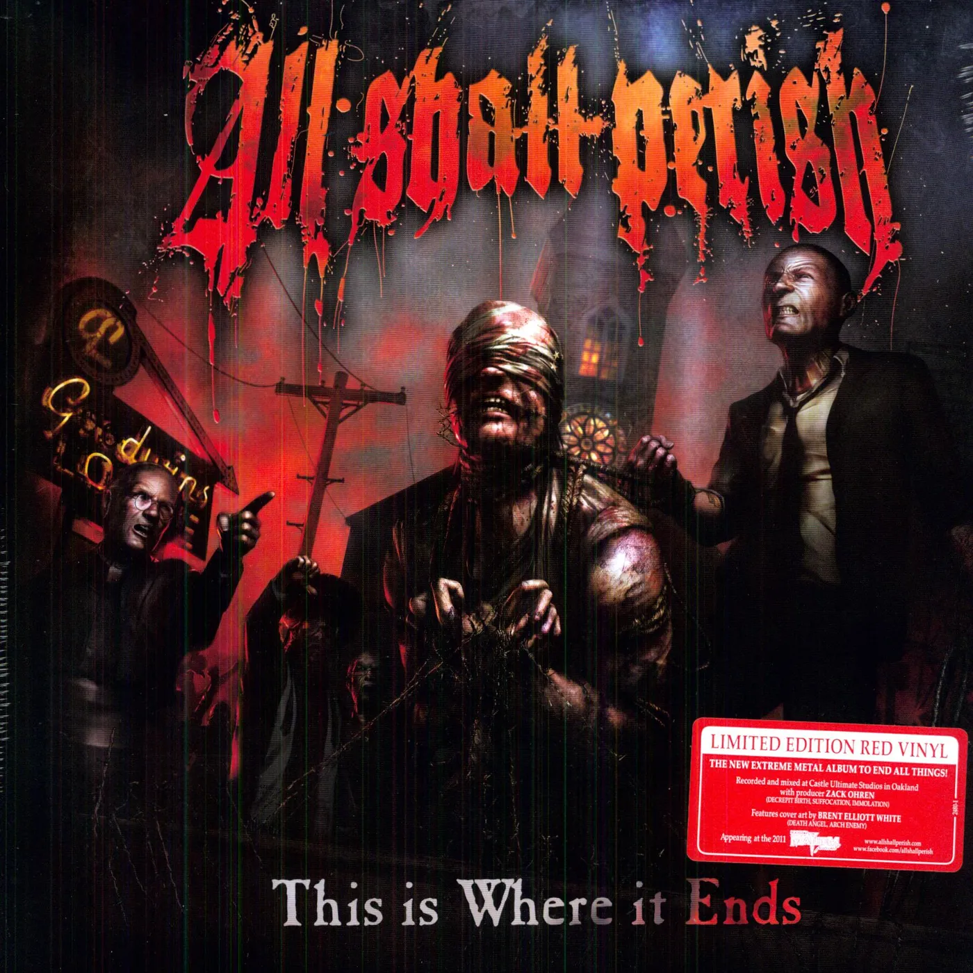 All Shall Perish This Is Where It Ends Vinyl Record