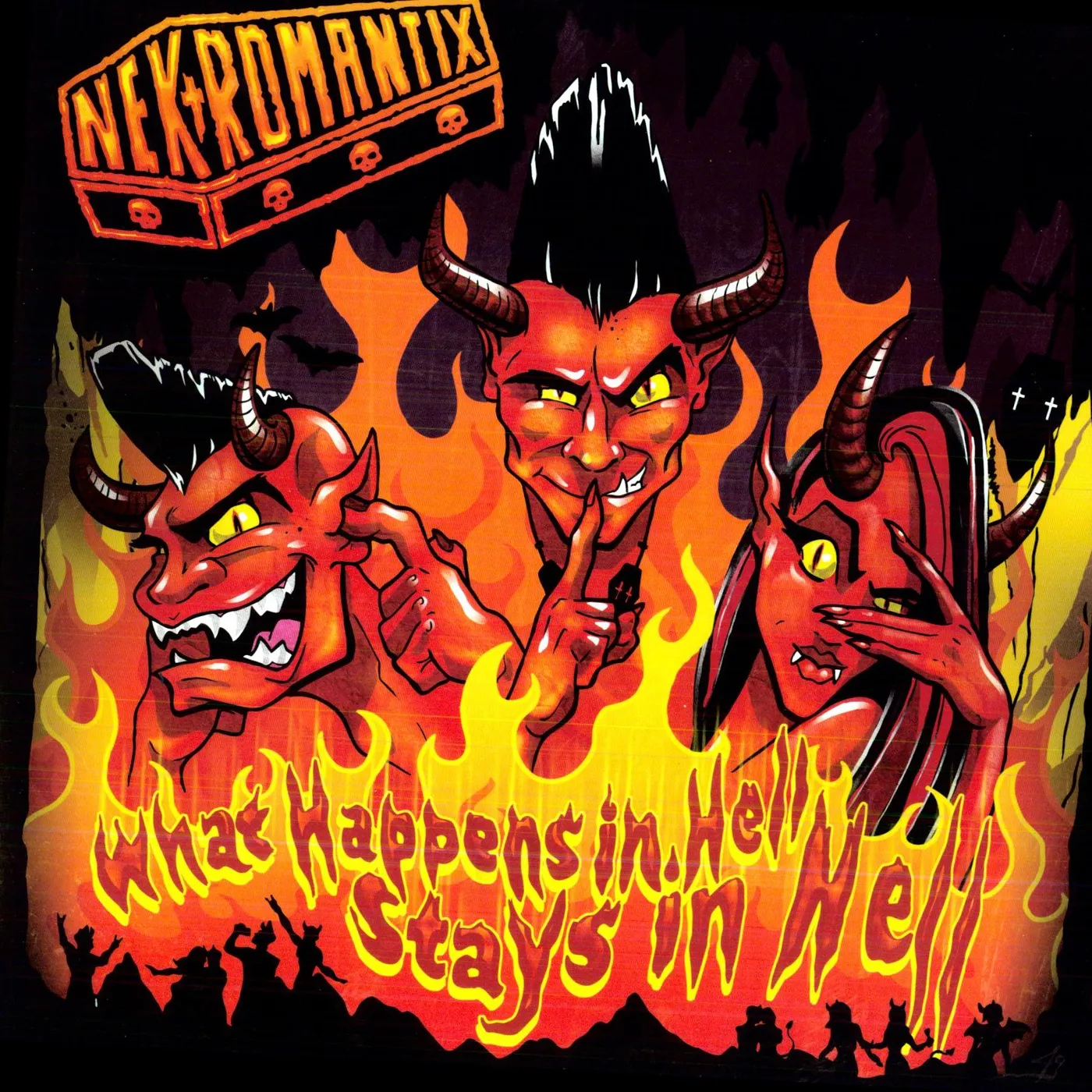 Nekromantix WHAT HAPPENS IN HELL STAYS IN HELL Vinyl Record