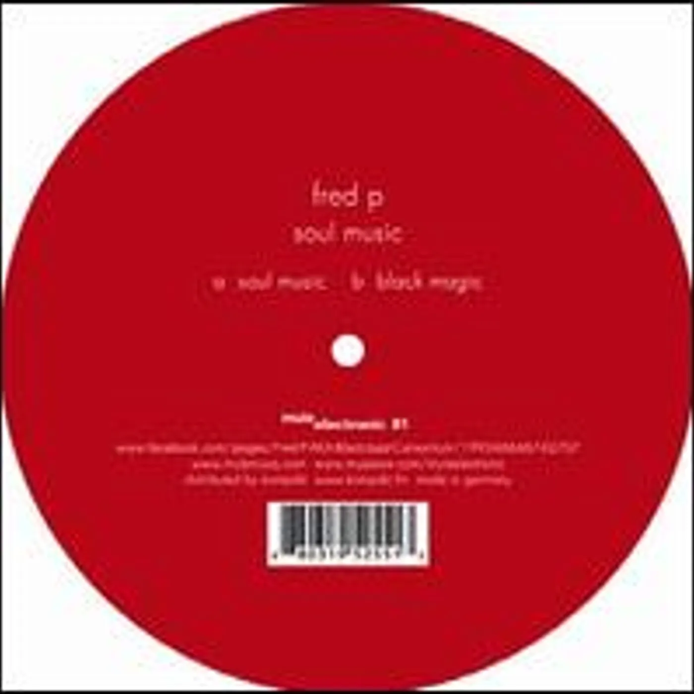 Fred P Soul Music Vinyl Record