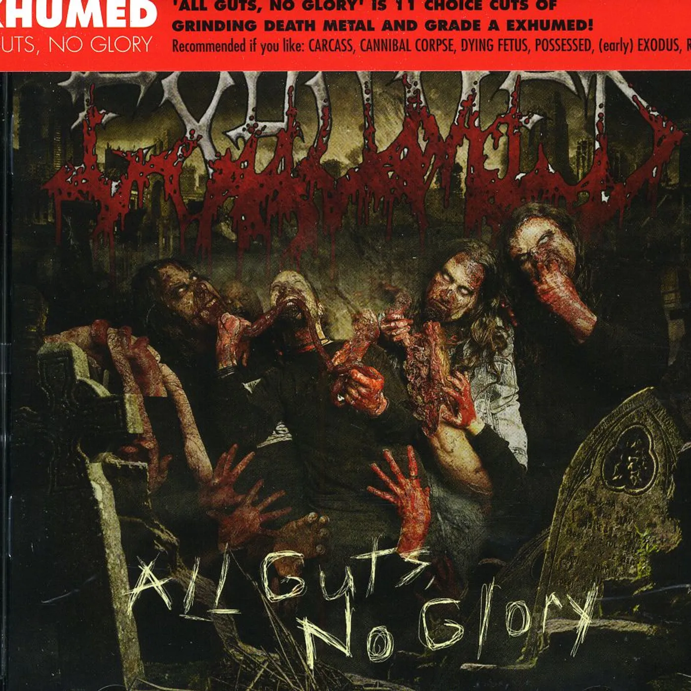 Exhumed ALL GUTS NO GLORY CD