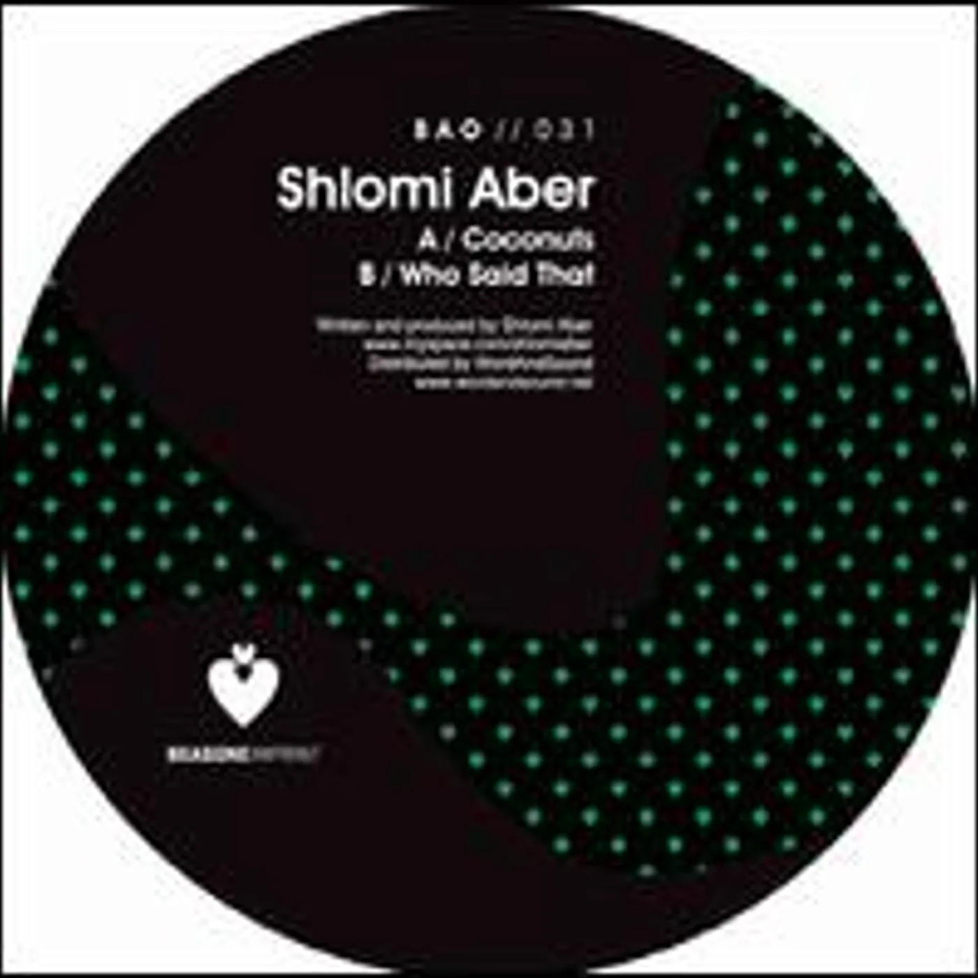 Shlomi Aber Coconuts / Who Said That Vinyl Record