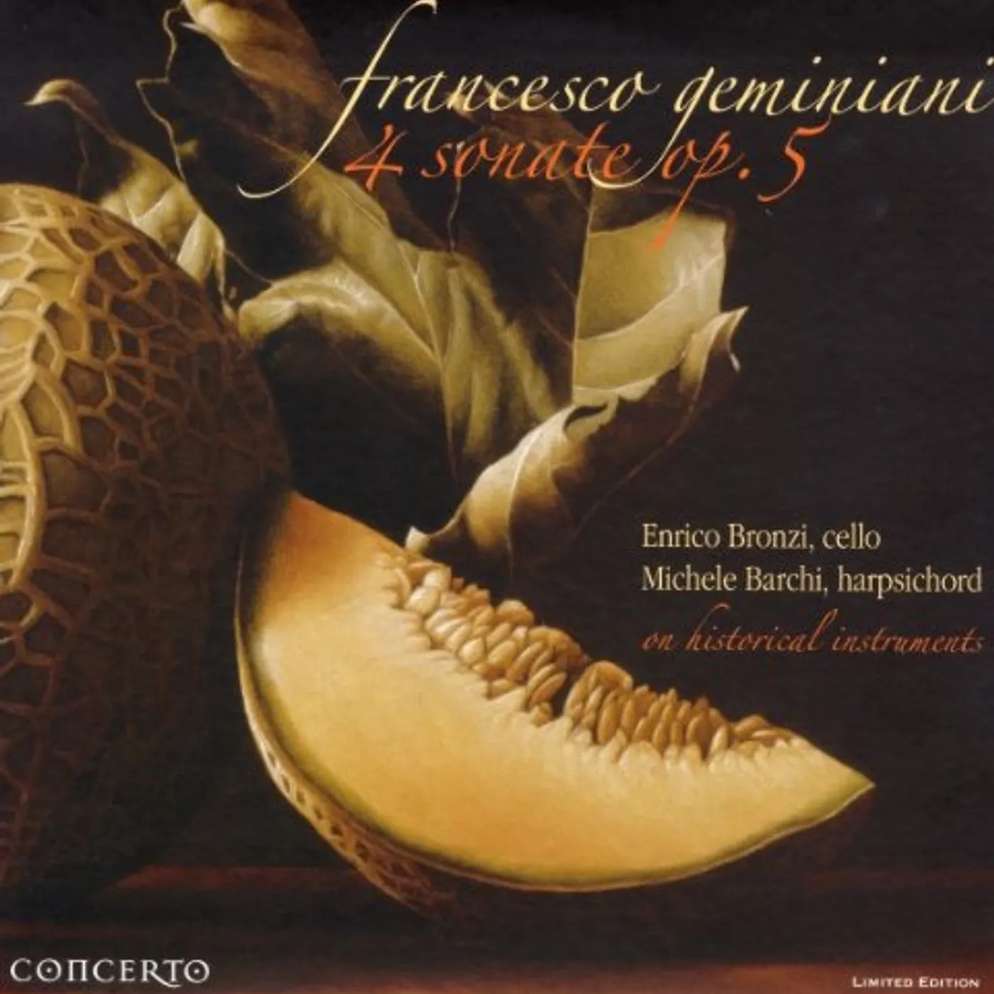 Geminiani 4 SONATE OP 5 Vinyl Record