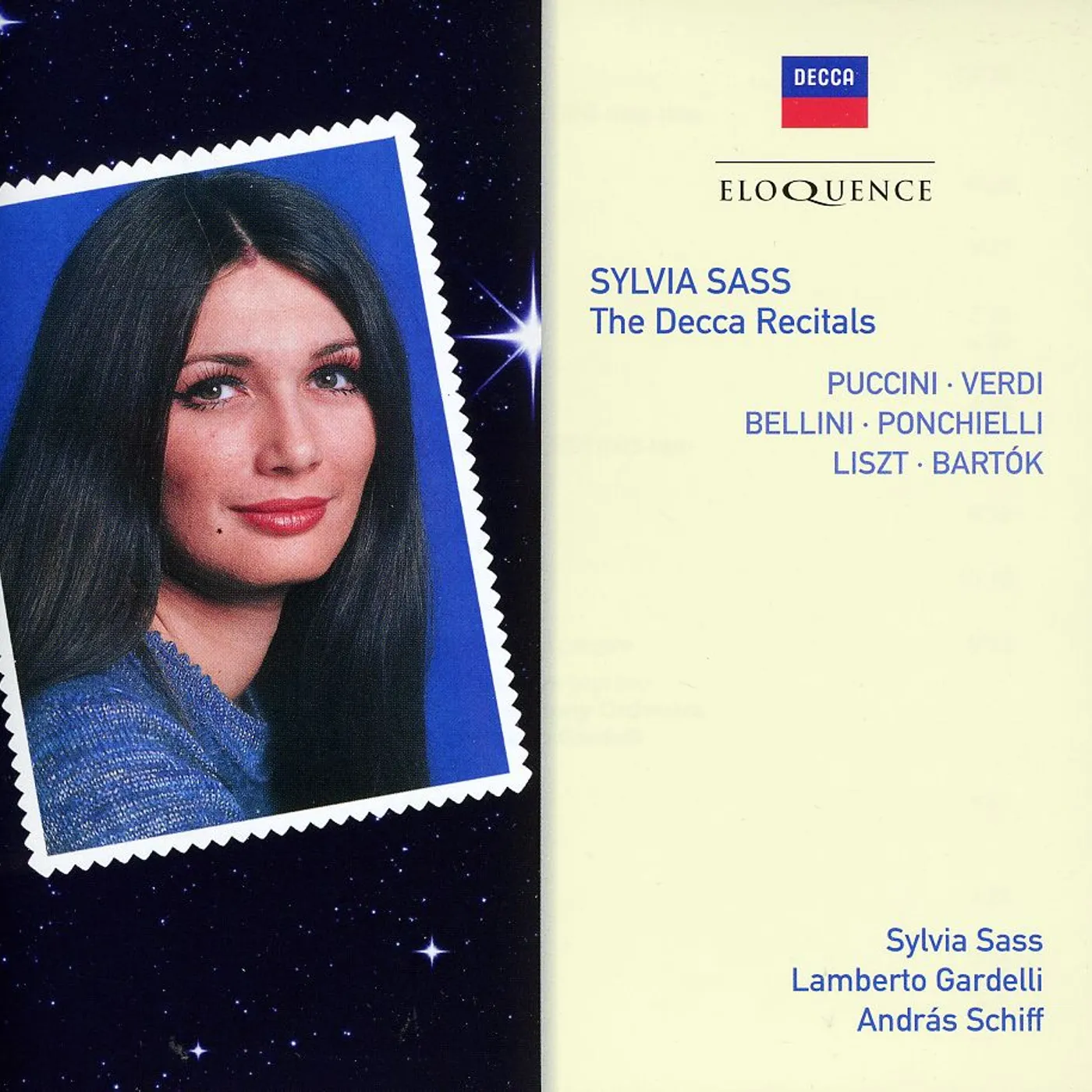 Sylvia Sass DECCA RECITALS CD