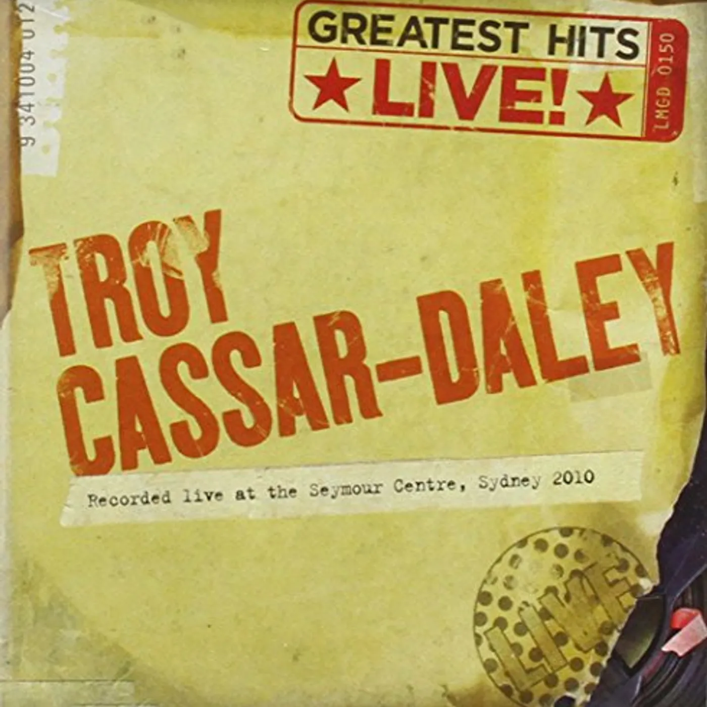 Troy Cassar-Daley GREATEST HITS LIVE CD