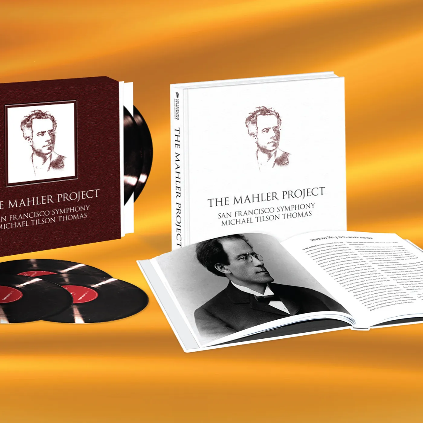 Michael Tilson Thomas MAHLER PROJECT: SYMPHONIES 1-9 (W/BOOK) Vinyl Record - Limited Edition