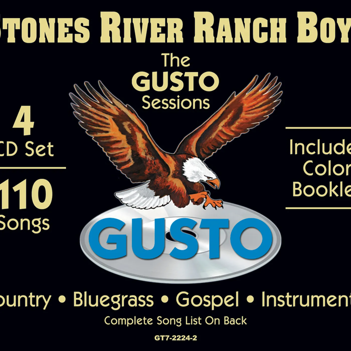 Stones River Ranch Boys GUSTO SESSIONS CD