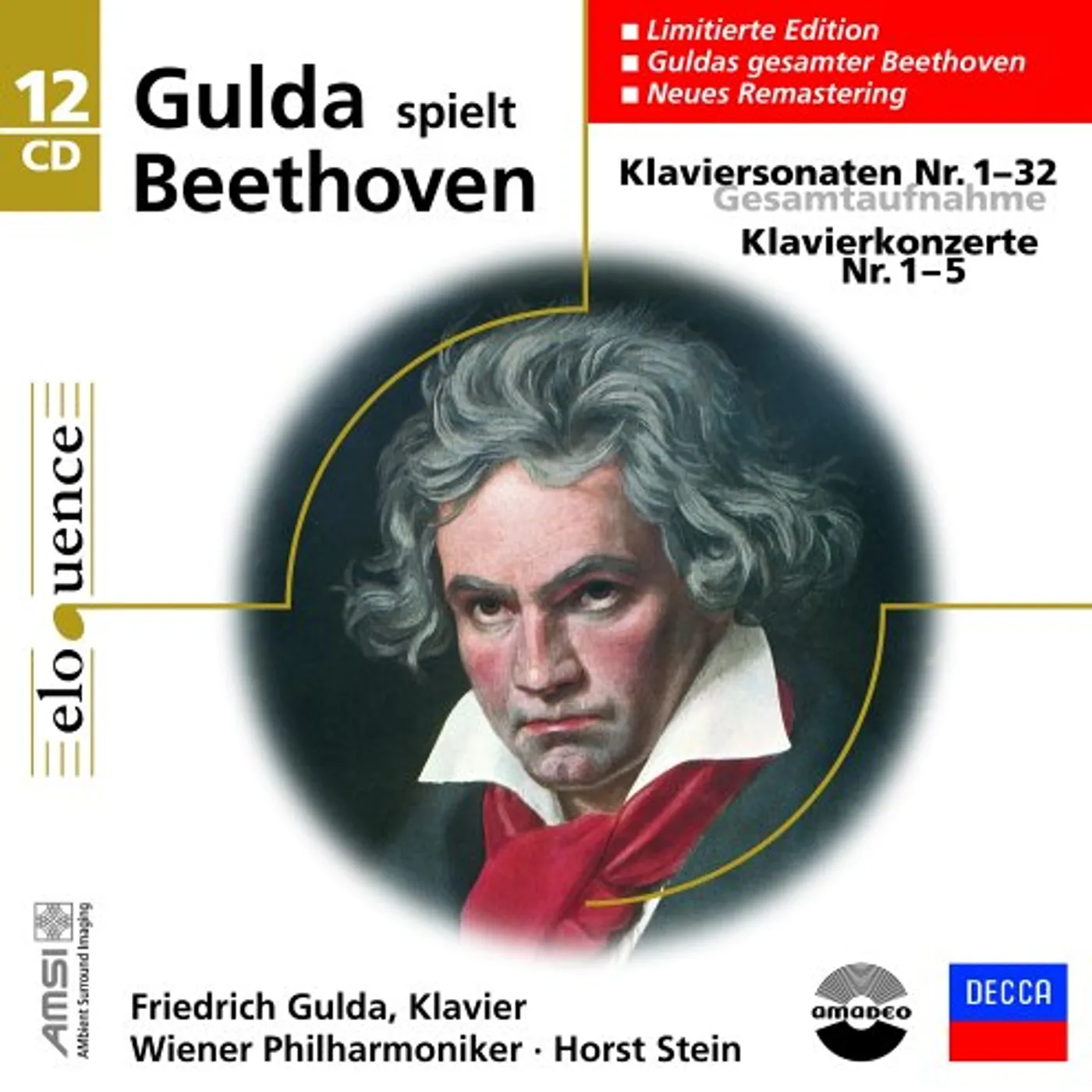 Friedrich Gulda Beethoven: Piano Sonata 1 - 32, Piano Concertos 1 - 5 (12CD Box Set)