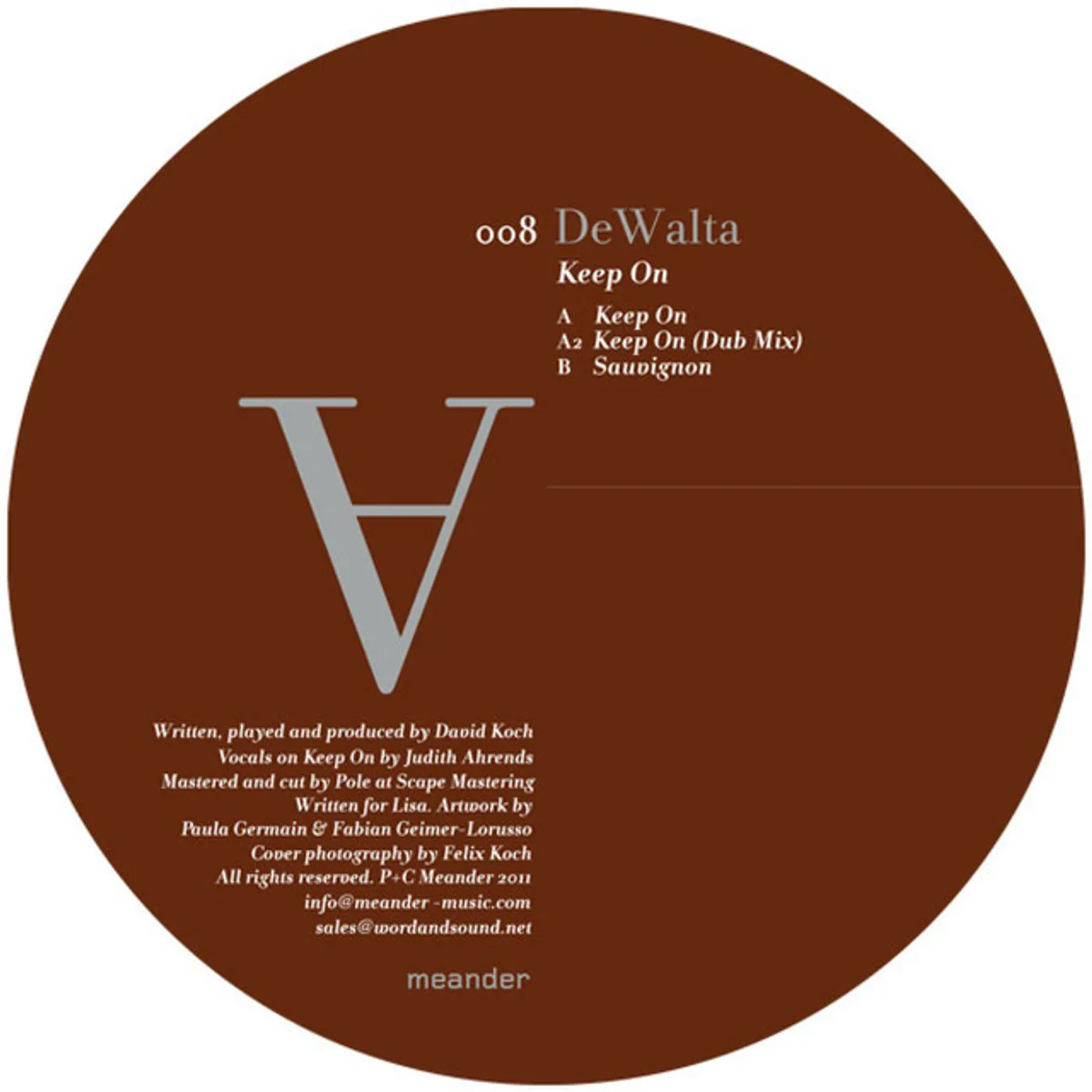 DeWalta Keep On Vinyl Record