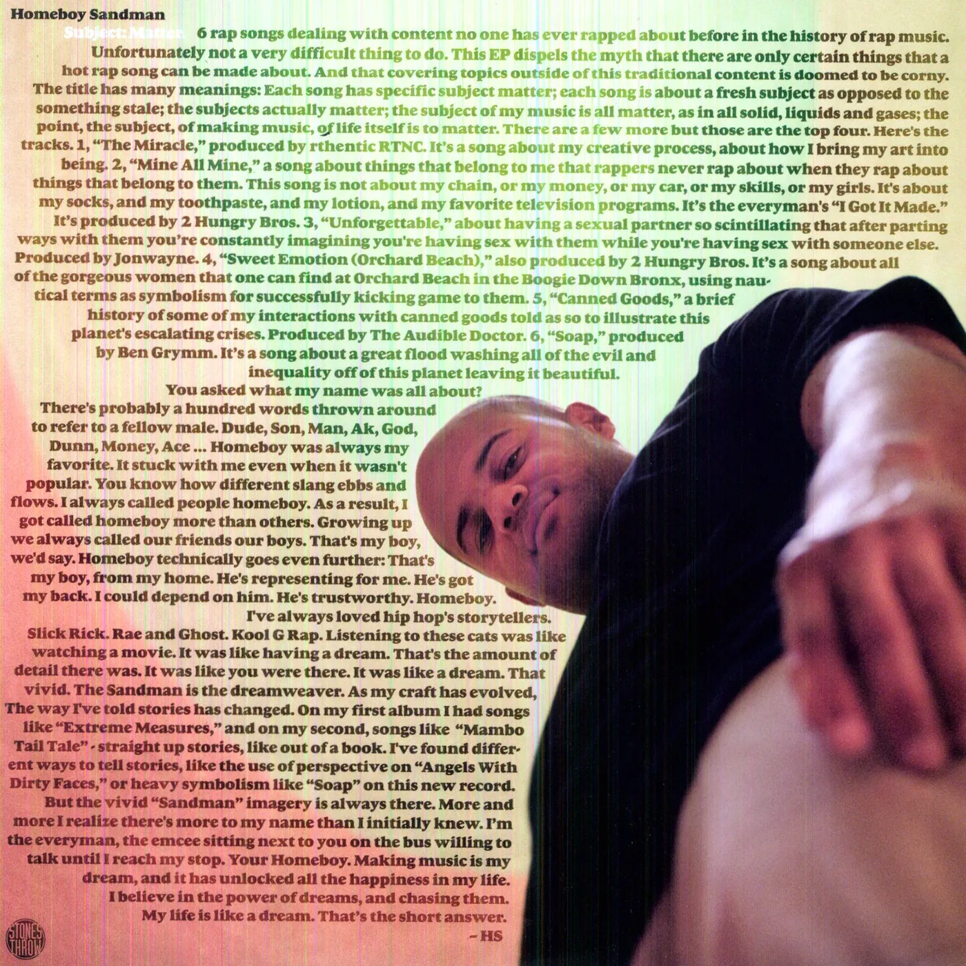 Homeboy Sandman SUBJECT: MATTER Vinyl Record