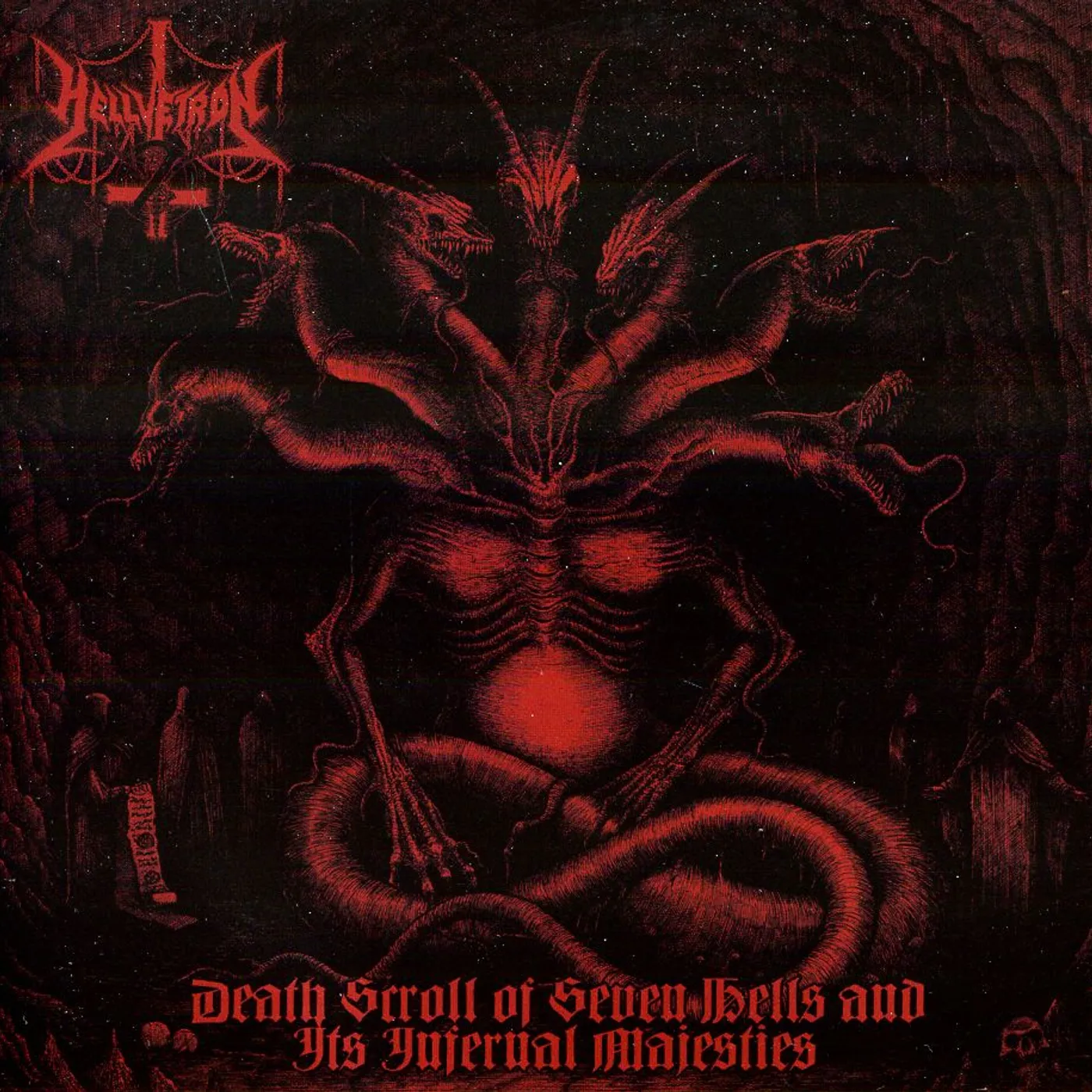 Hellvetron DEATH SCROLL OF SEVEN HELLS & IT'S INFERNAL CD