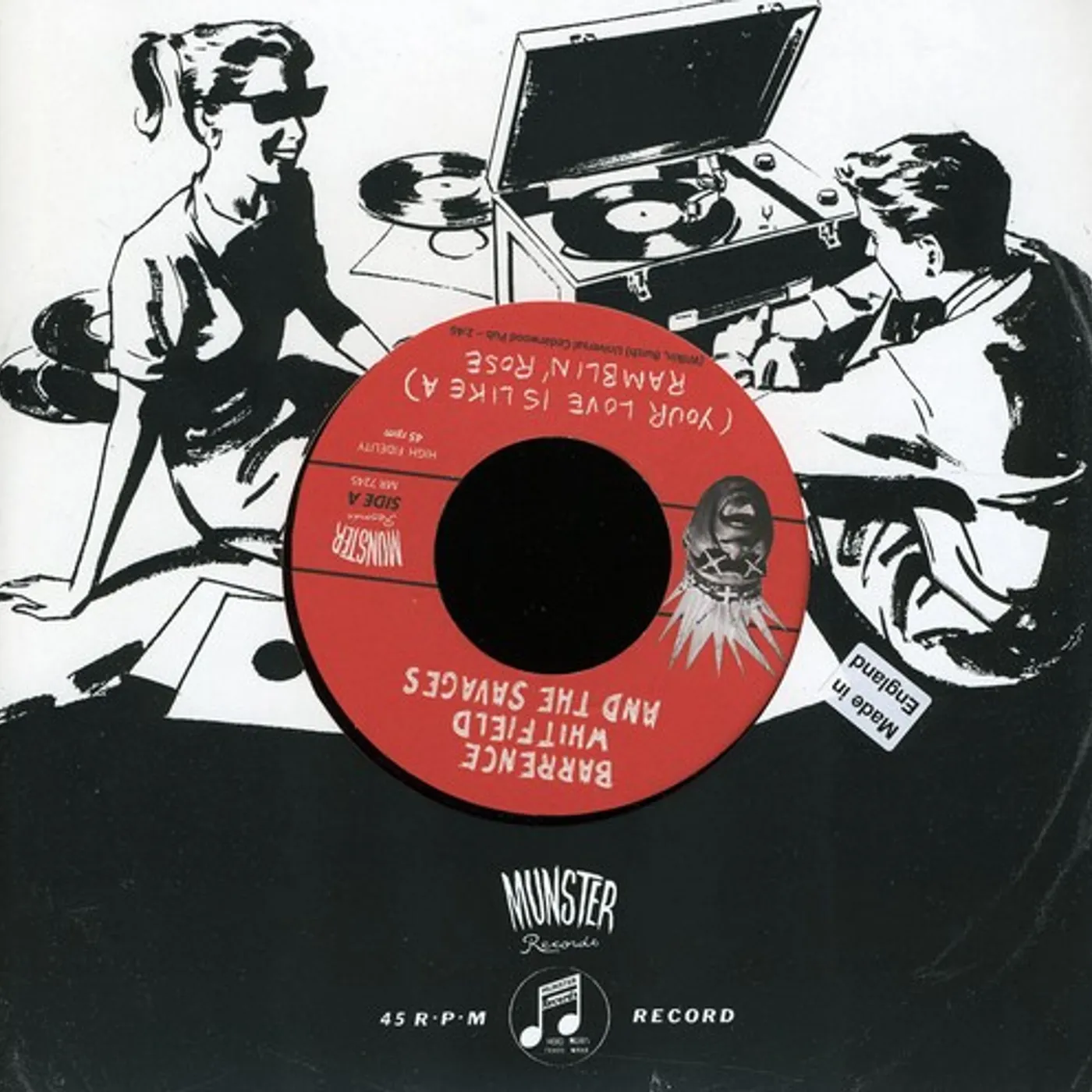 Barrence Whitfield & The Savages RAMBLIN ROSE / BAD GIRL Vinyl Record