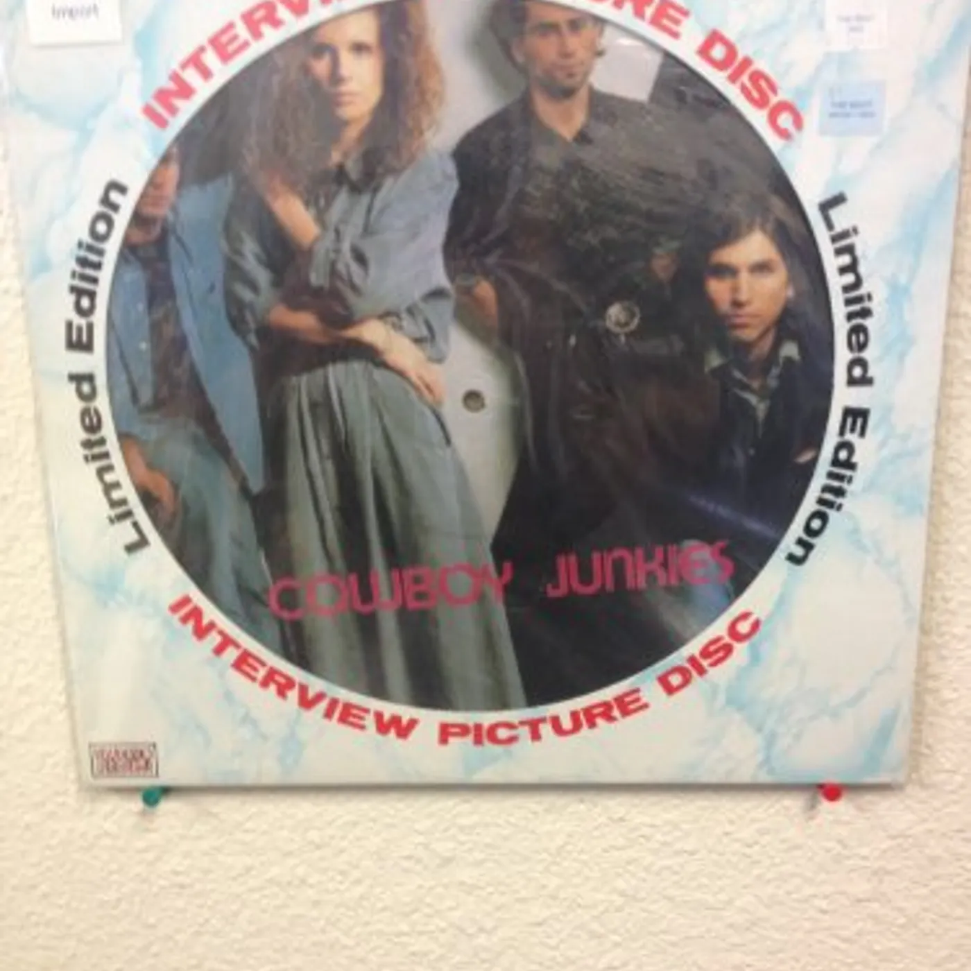 Cowboy Junkies INTERVIEW PICTURE DISC Vinyl Record