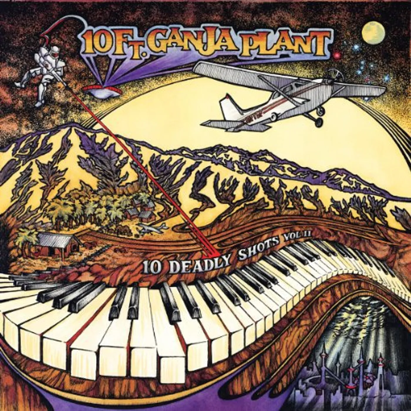 10 Ft. Ganja Plant 10 DEADLY SHOTS II Vinyl Record