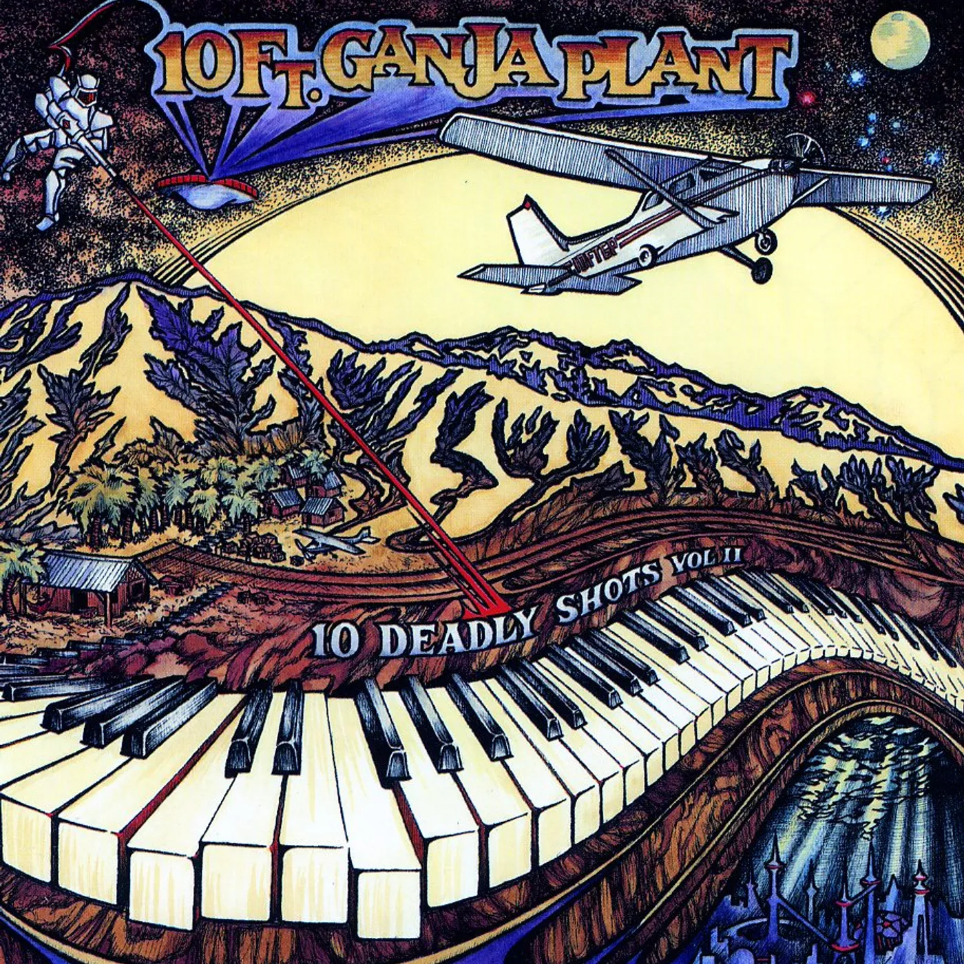 10 Ft. Ganja Plant 10 DEADLY SHOTS II CD