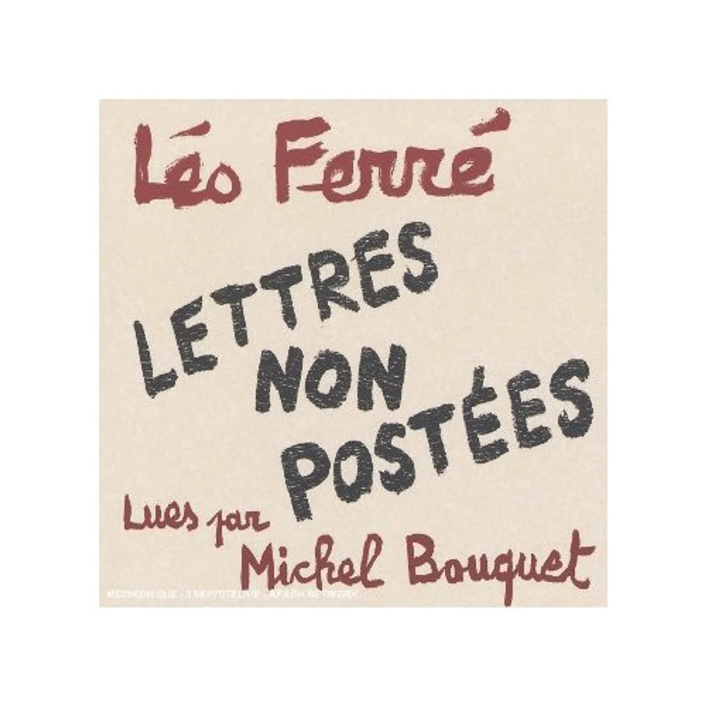 Michel Bouquet LEO FERRE: LETTRES NON POSTEES CD