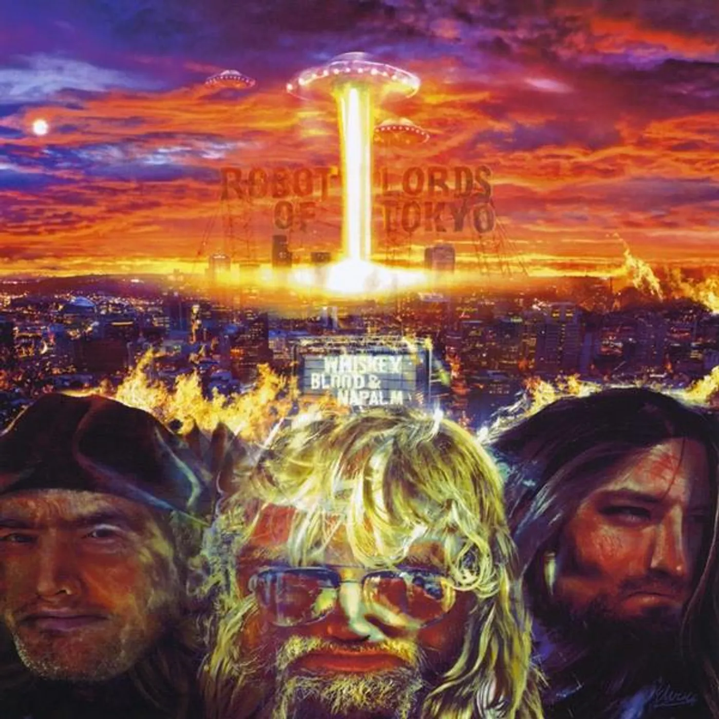 Robot Lords Of Tokyo WHISKEY BLOOD & NAPALM CD