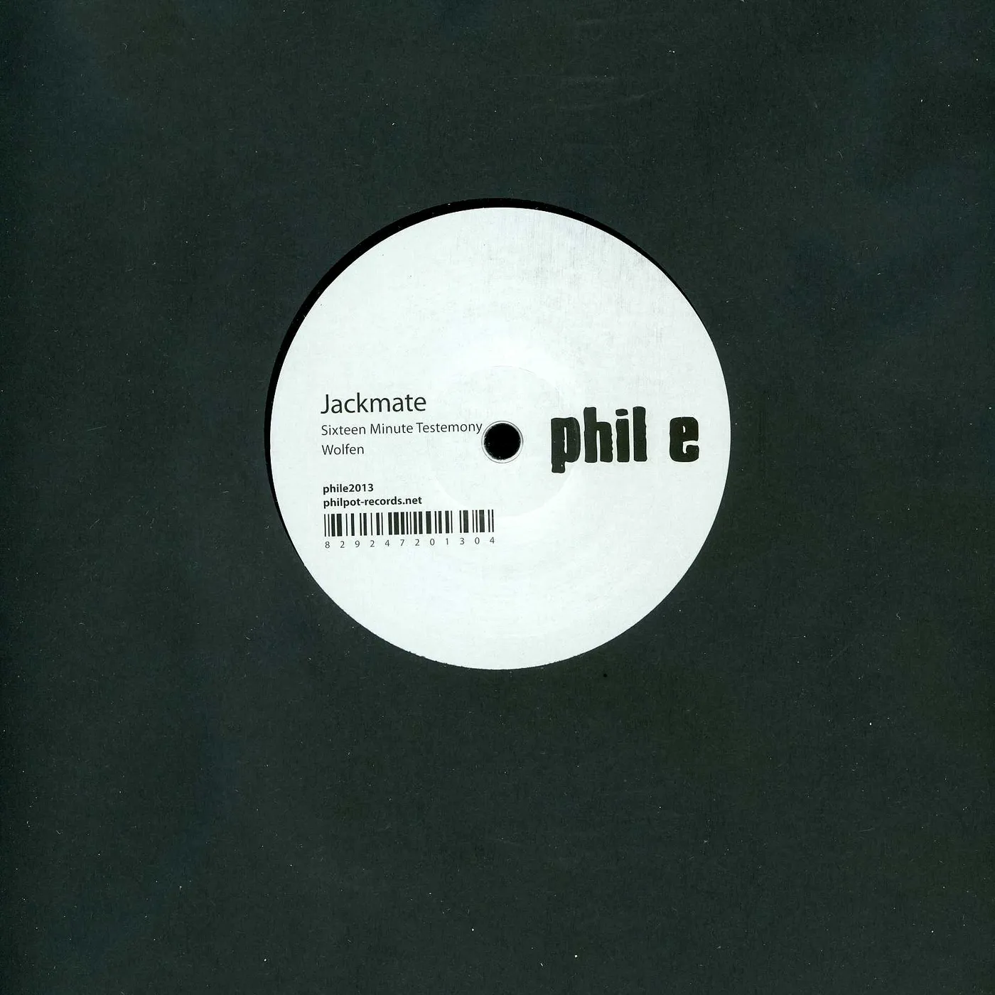 Jackmate Sixteen Minute Testemony Vinyl Record