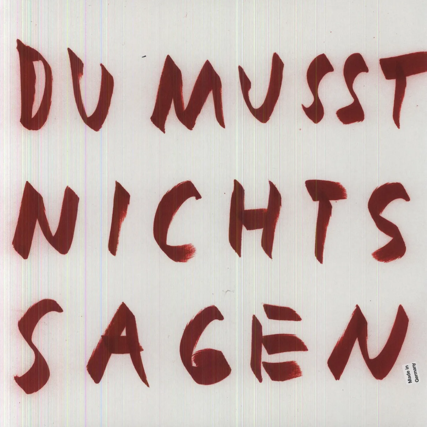 Wolfgang Voigt Du Musst Nichts Sagen Remixe Vinyl Record