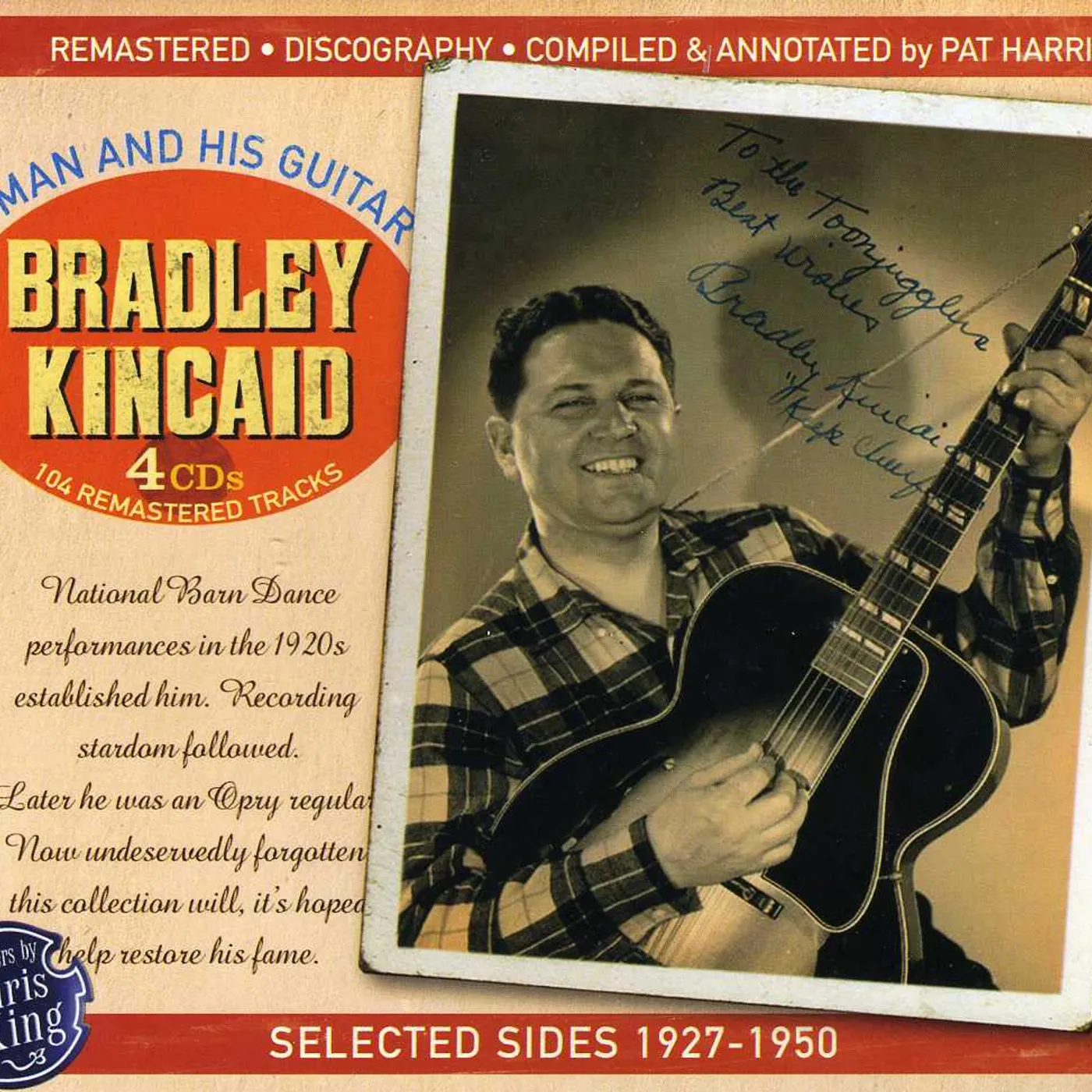 Bradley Kincaid MAN & HIS GUITAR SELECTED SIDES 1927-1950 CD
