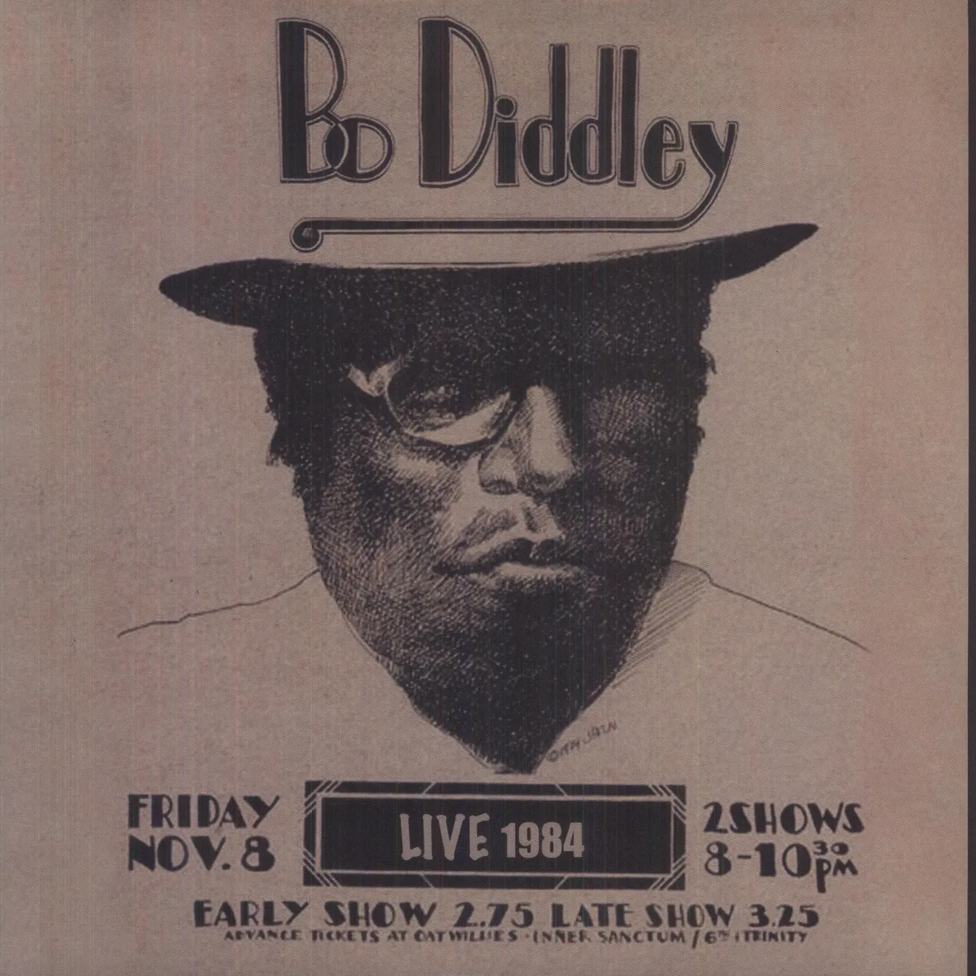 Bo Diddley LIVE 1984 Vinyl Record