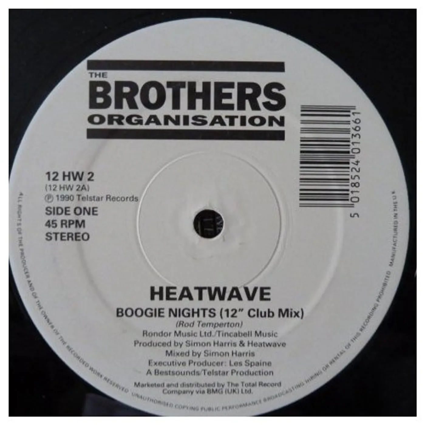 Heatwave Boogie Nights / Too Hot To Handle Vinyl Record