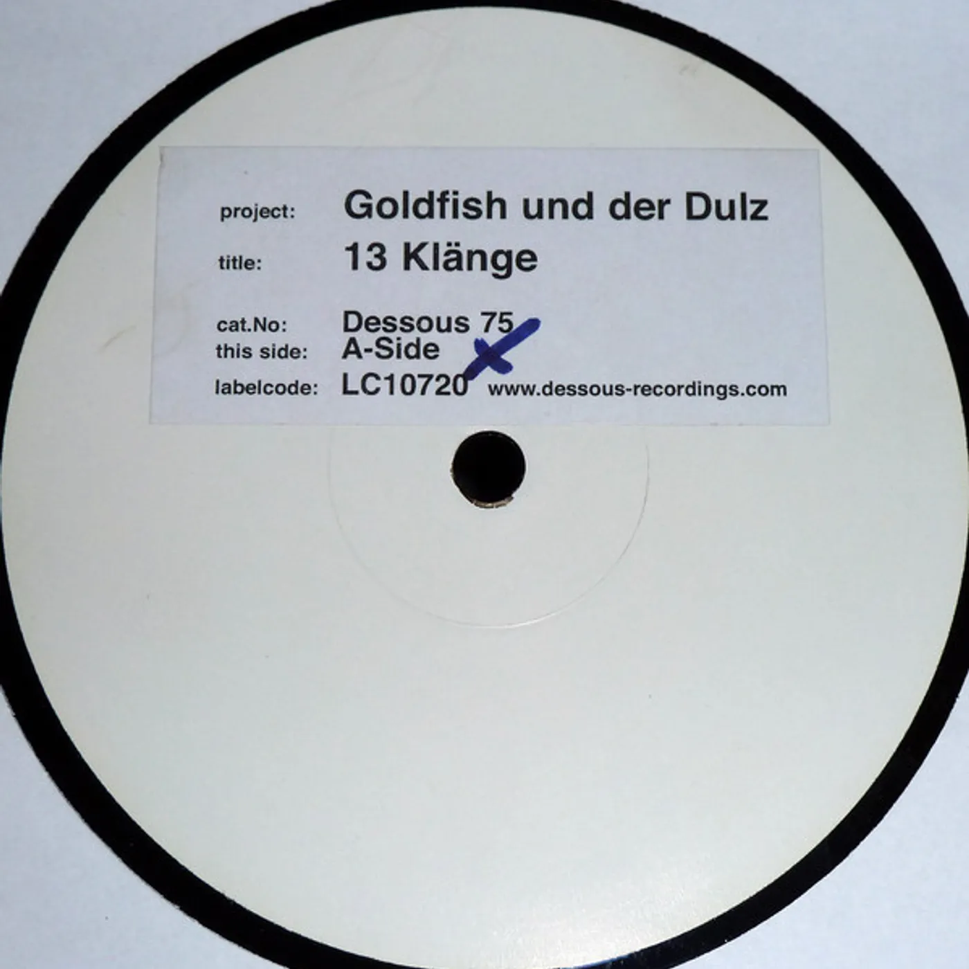 Goldfish Und Der Dulz 13 KLANGE Vinyl Record