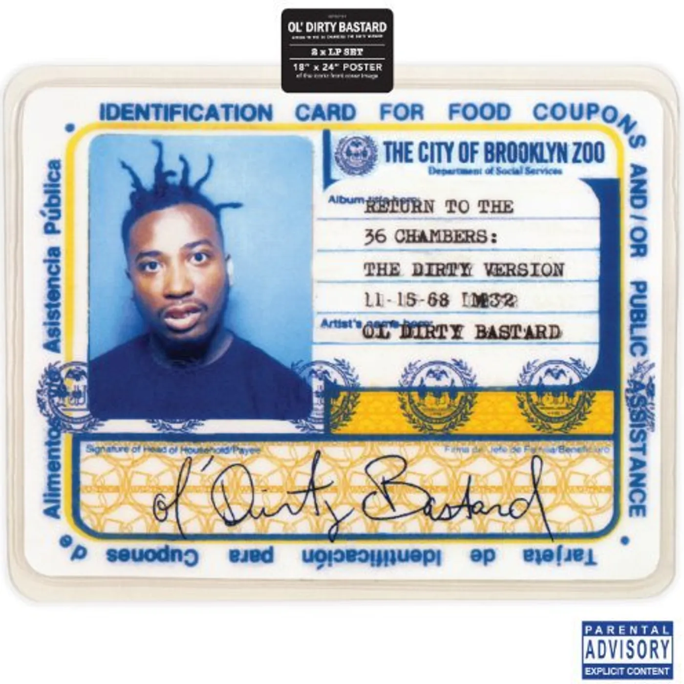 Ol' Dirty Bastard RETURN TO THE 36 CHAMBERS: THE DIRTY VERSION (2LP) Vinyl Record