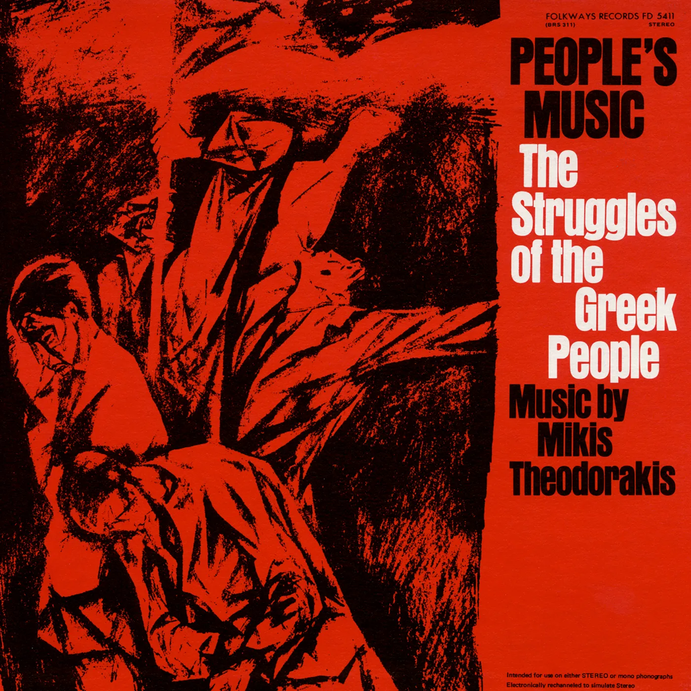 Mikis Theodorakis PEOPLES' MUSIC: THE STRUGGLES OF THE GREEK PEOPLE CD