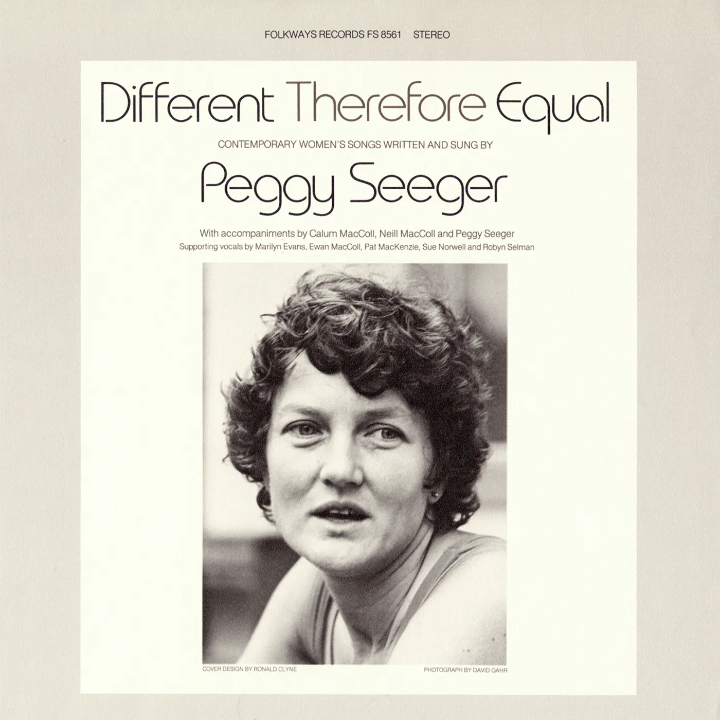 Peggy Seeger DIFFERENT THEREFORE EQUAL CD