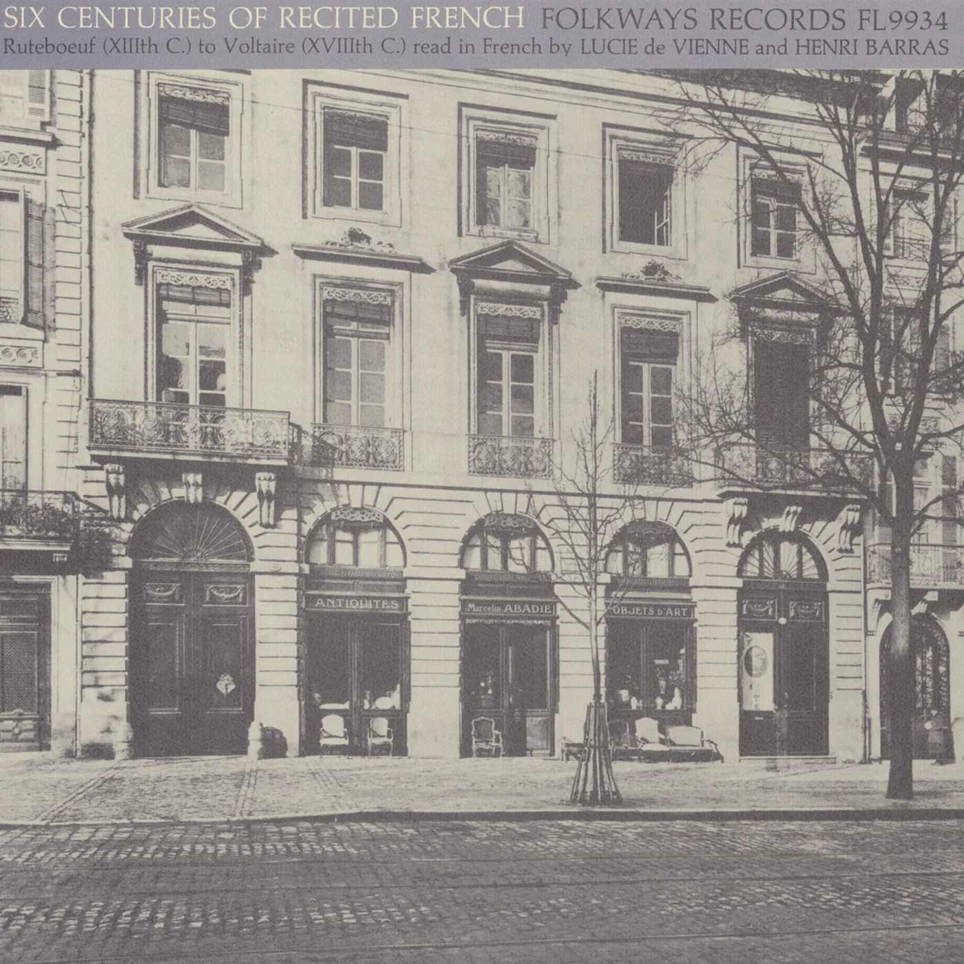 Lucie de Vienne Blanc SIX CENTURIES OF RECITED FRENCH: RUTEBOEUF CD