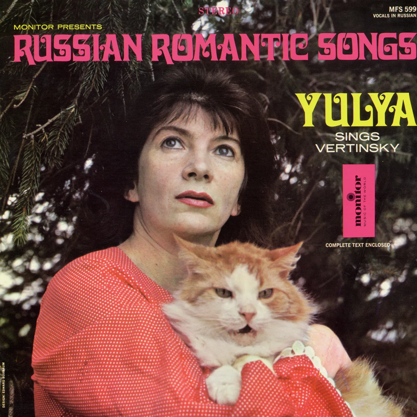 RUSSIAN ROMANTIC SONGS: YULYA SINGS VERTINSKY CD