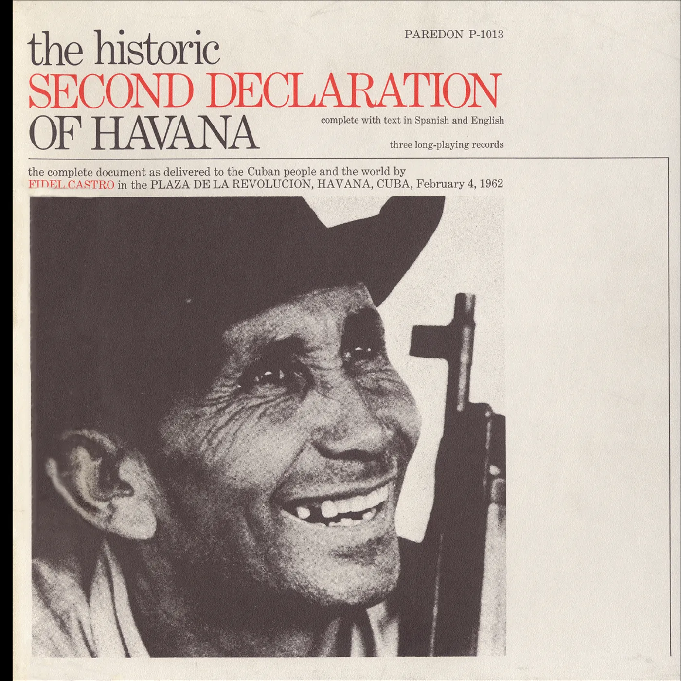 Fidel Castro HISTORIC SECOND DECLARATION OF HAVANA: FEB 4 1962 CD
