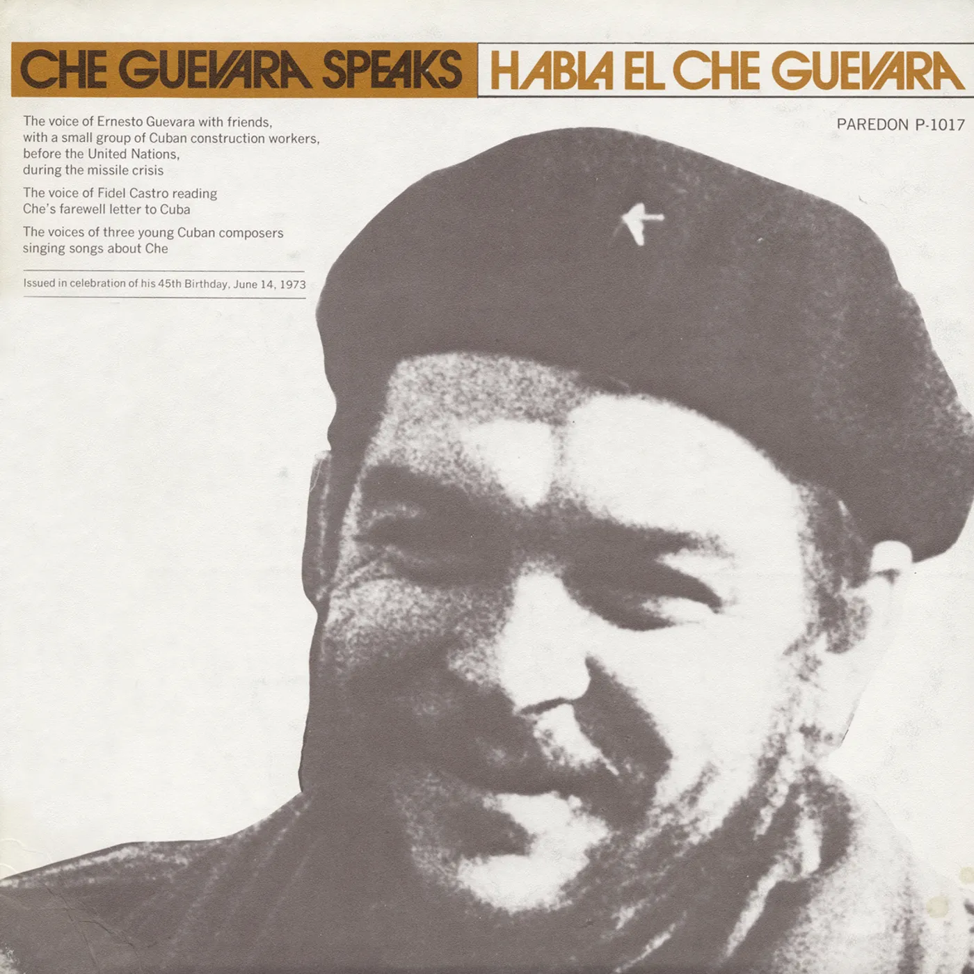 CHE GUEVARA SPEAKS CD