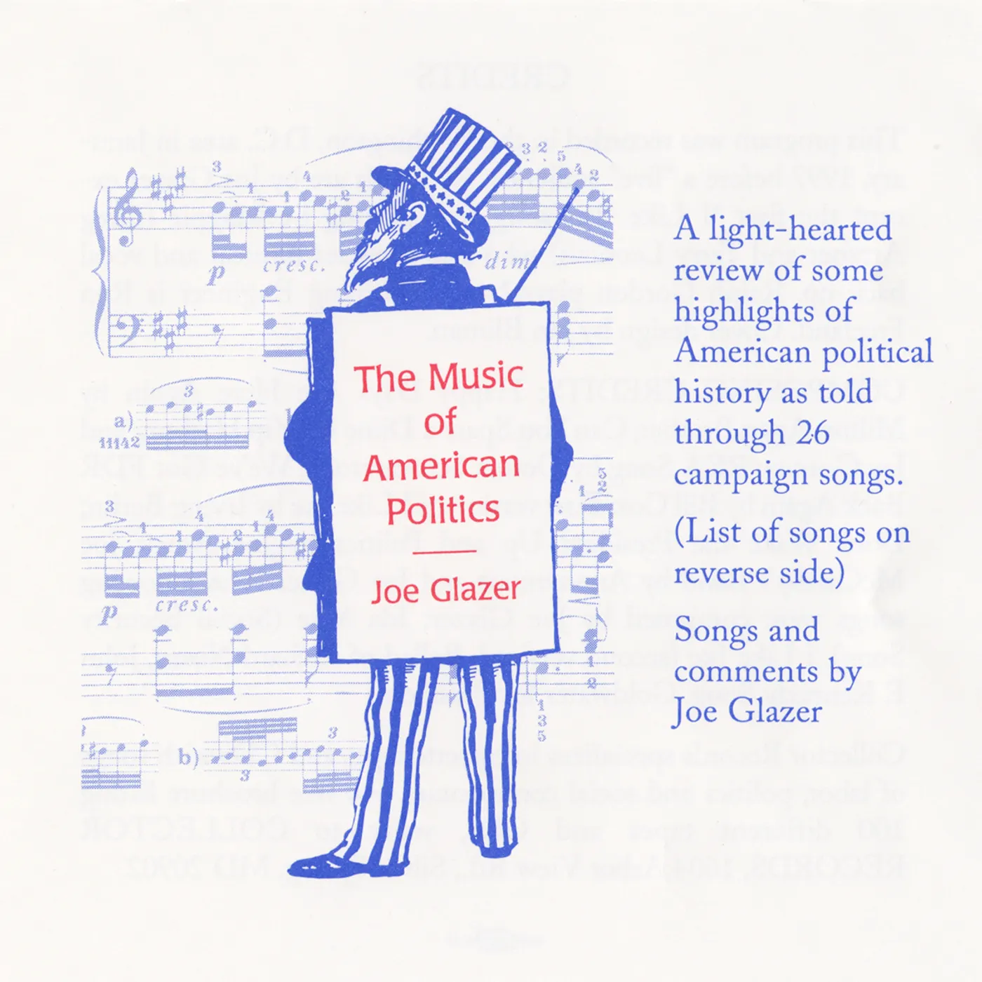 Joe Glazer MUSIC OF AMERICAN POLITICS CD