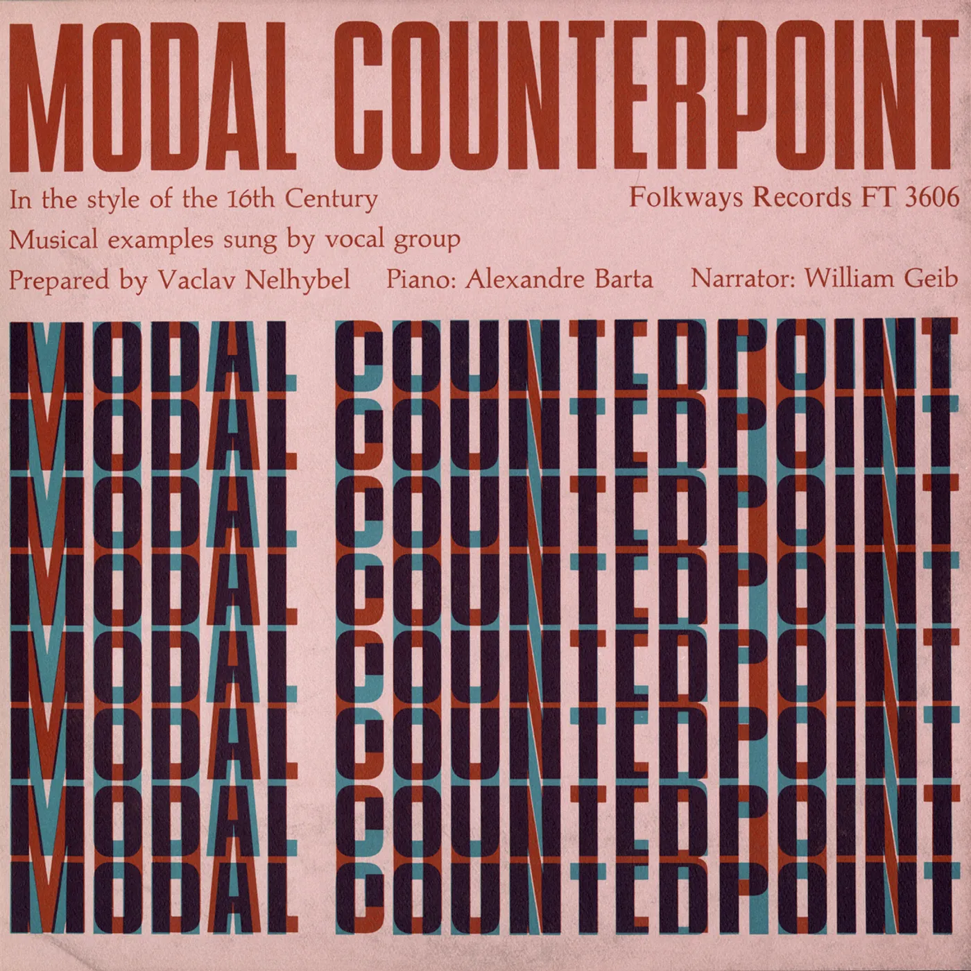 William Geib MODAL COUNTERPOINT IN THE STYLE OF THE 16TH CD