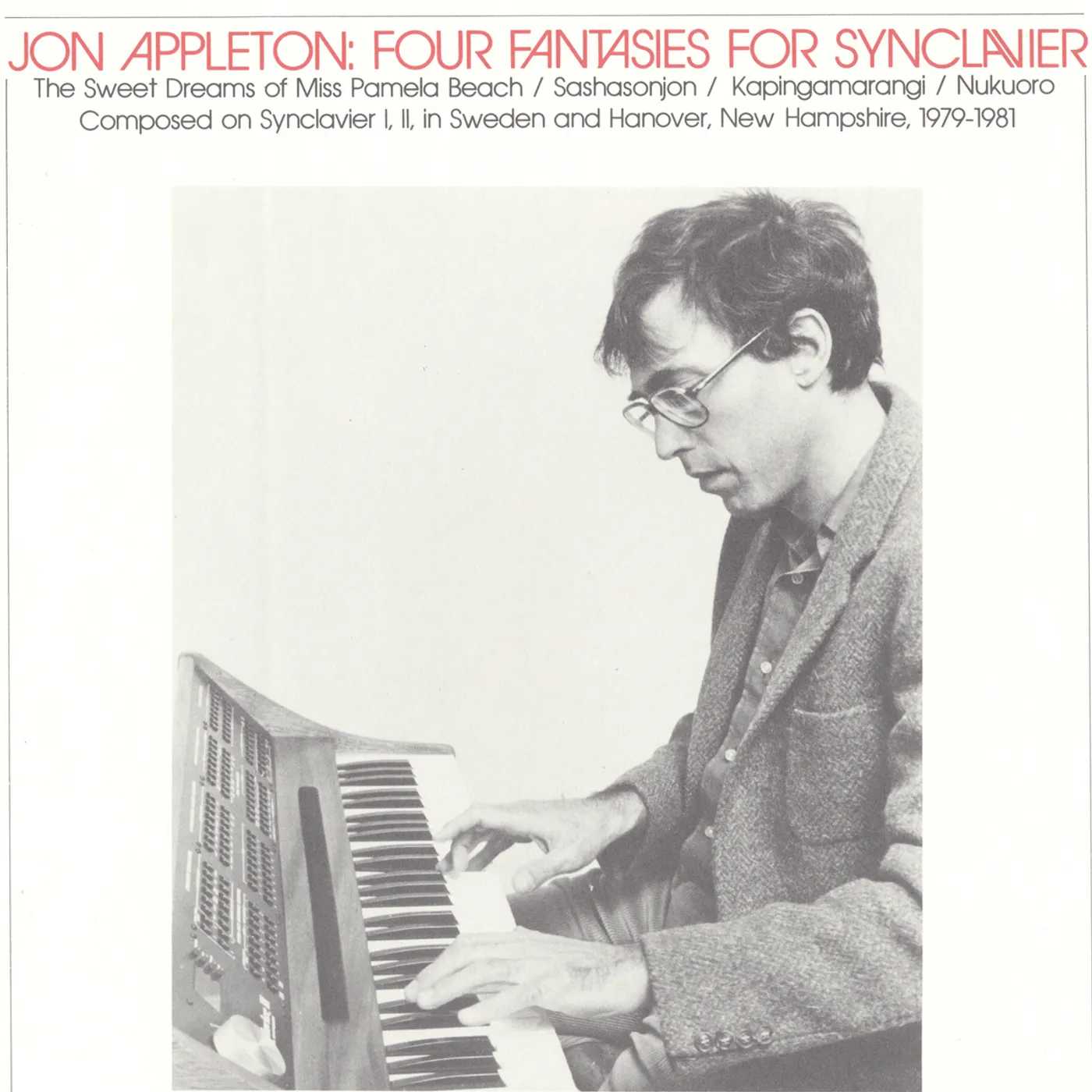 Jon Appleton FOUR FANTASIES FOR SYNCLAVIER CD