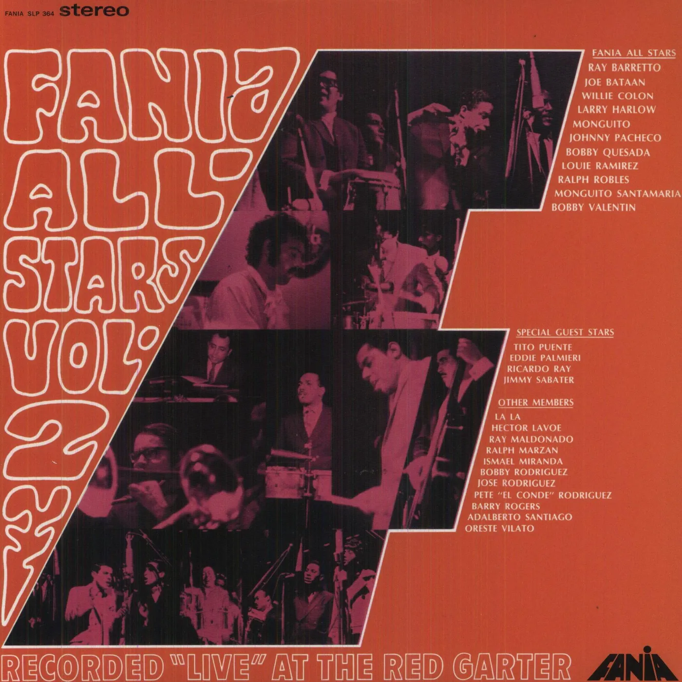 Fania All Stars LIVE AT THE RED GARTER 2 Vinyl Record