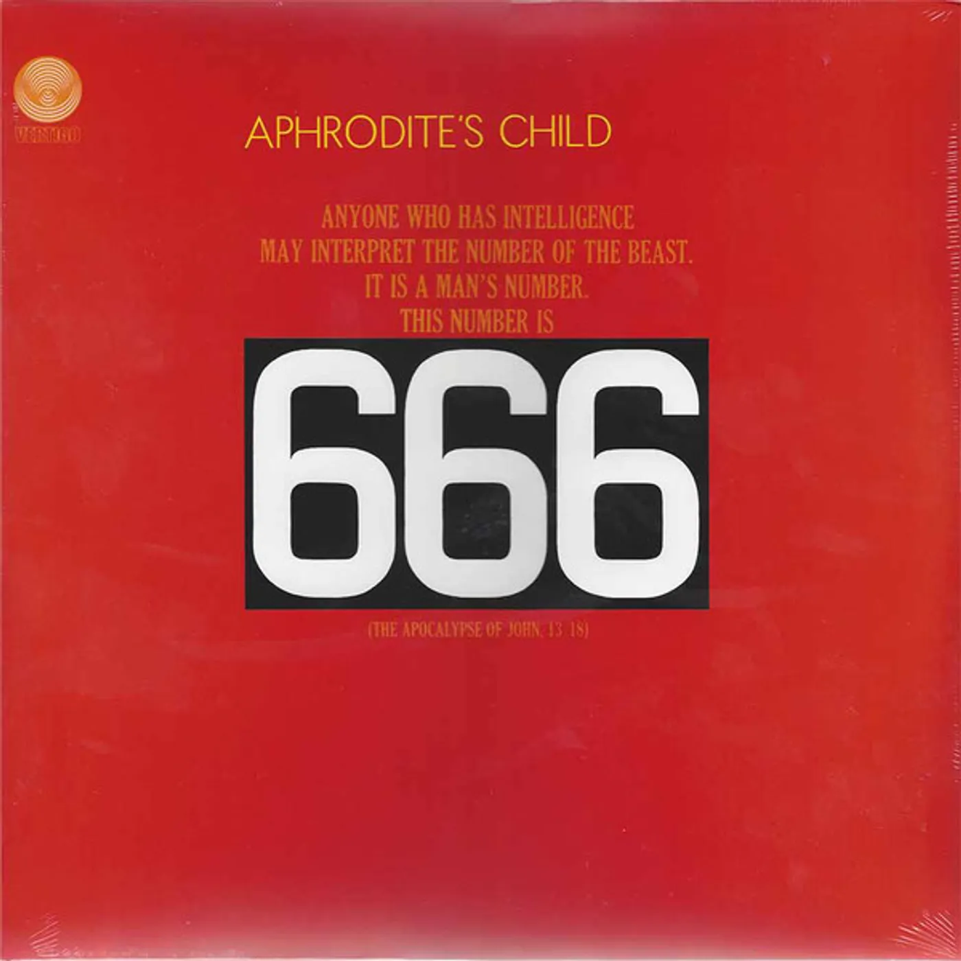 Aphrodite's Child 666 Vinyl Record