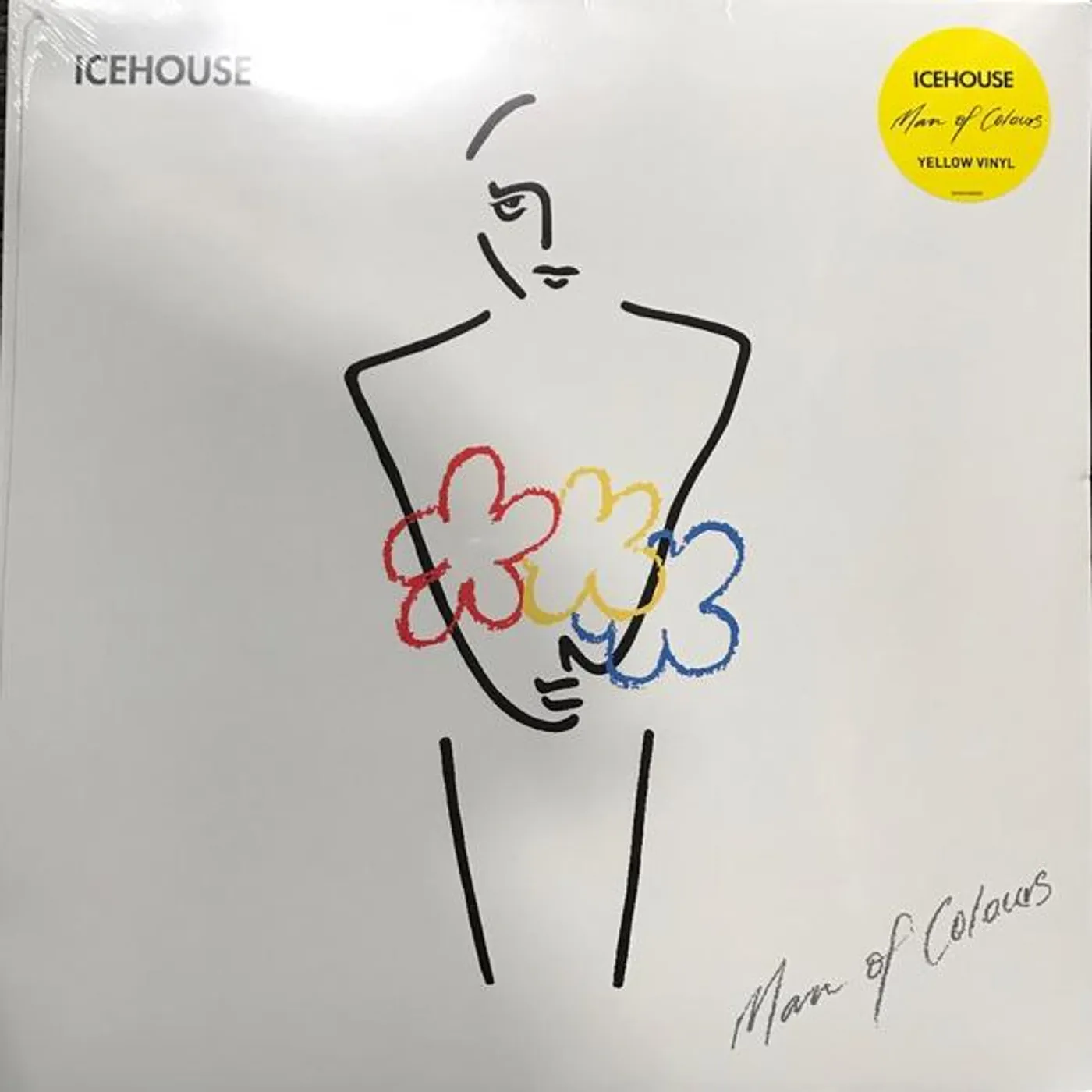 ICEHOUSE MAN OF COLOURS (YELLOW VINYL) Vinyl Record