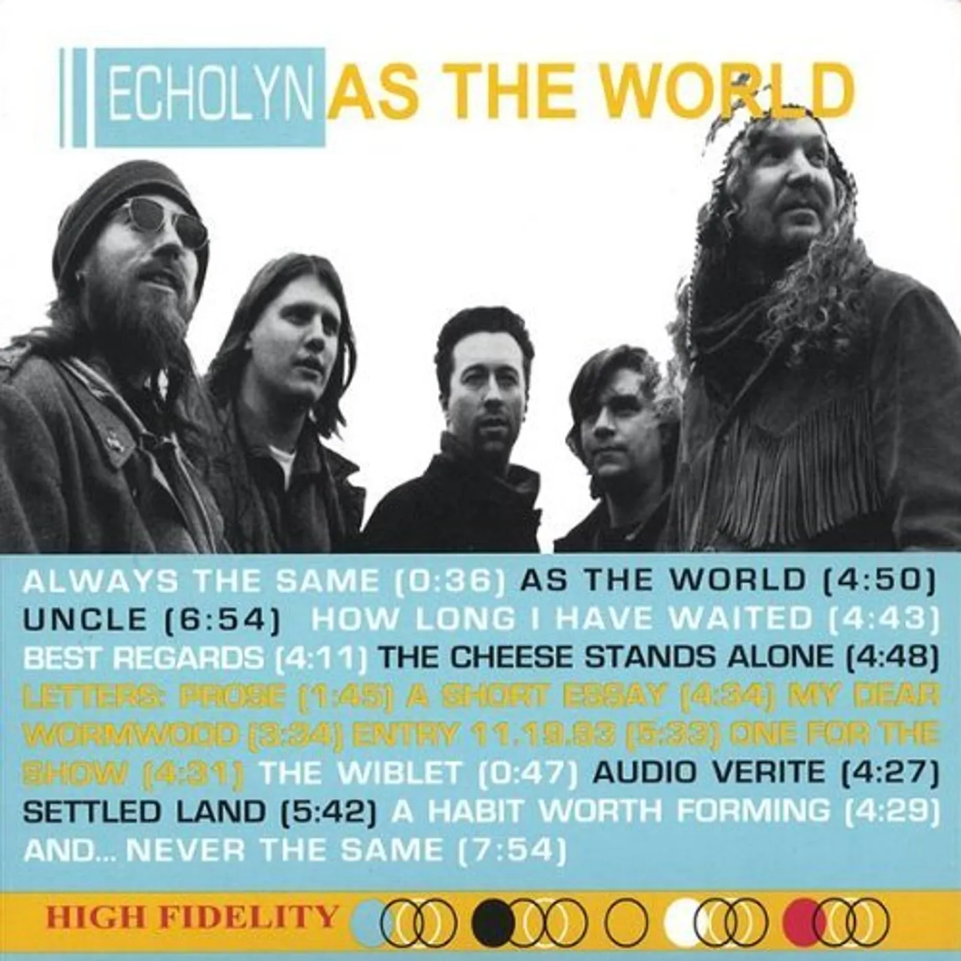 Echolyn AS THE WORLD CD