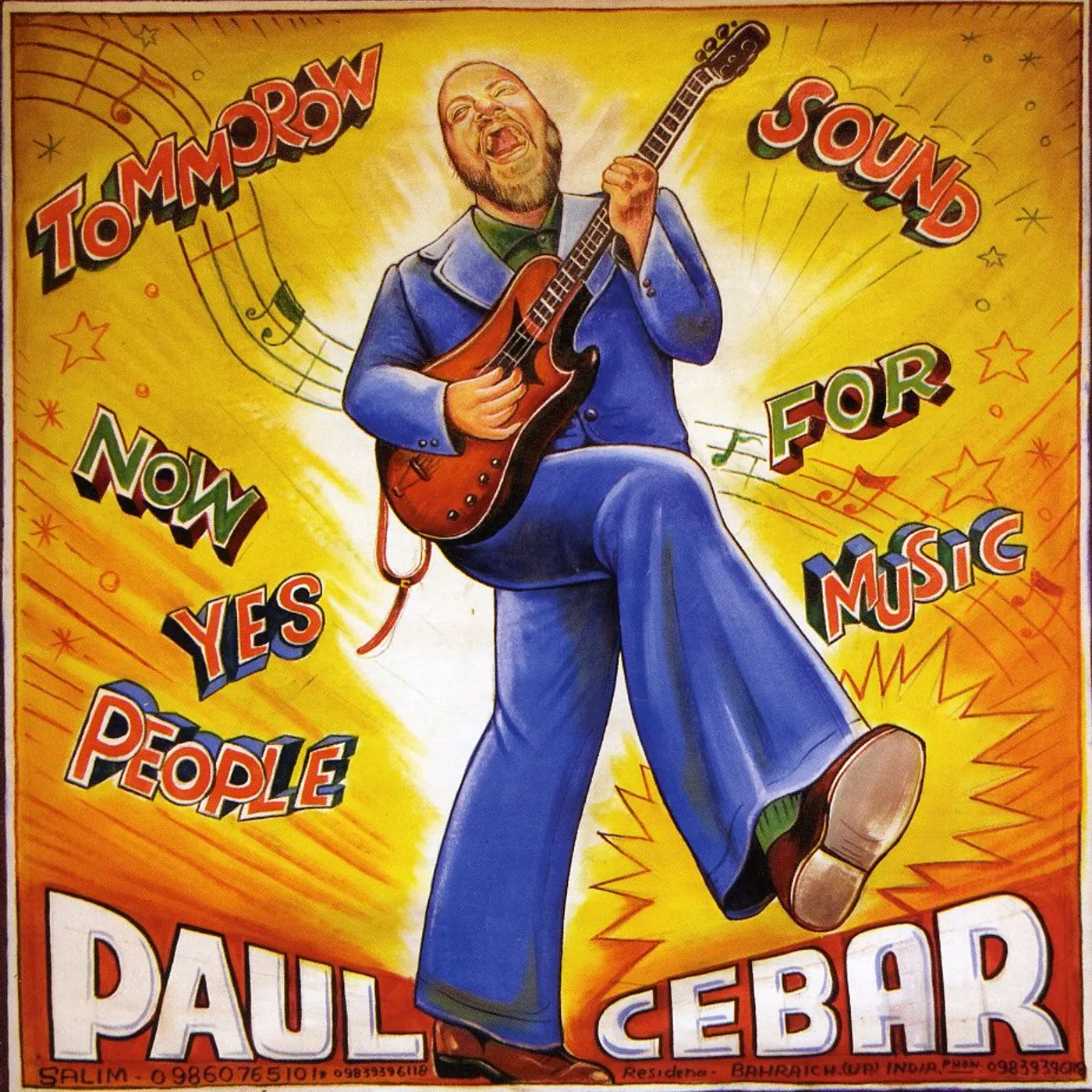 Paul Cebar TOMMOROW SOUND NOW FOR YES MUSIC PEOPLE CD
