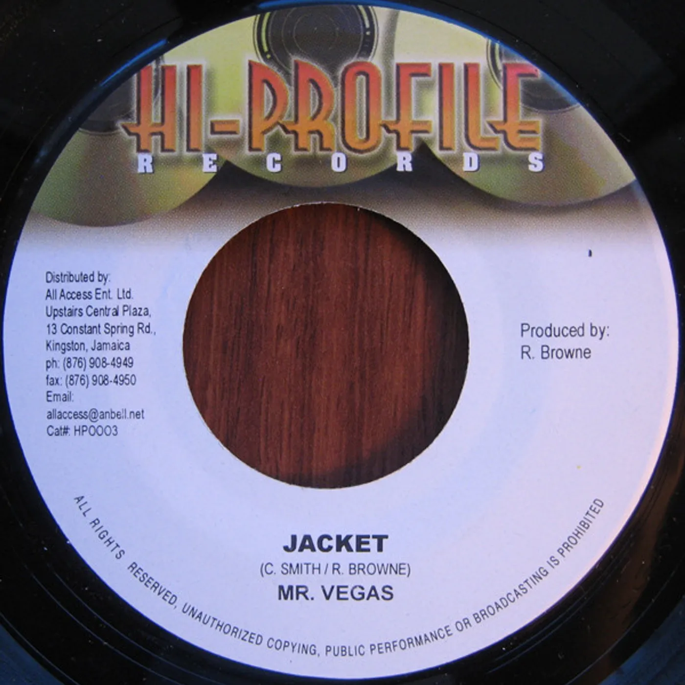 Mr. Vegas Jacket Vinyl Record