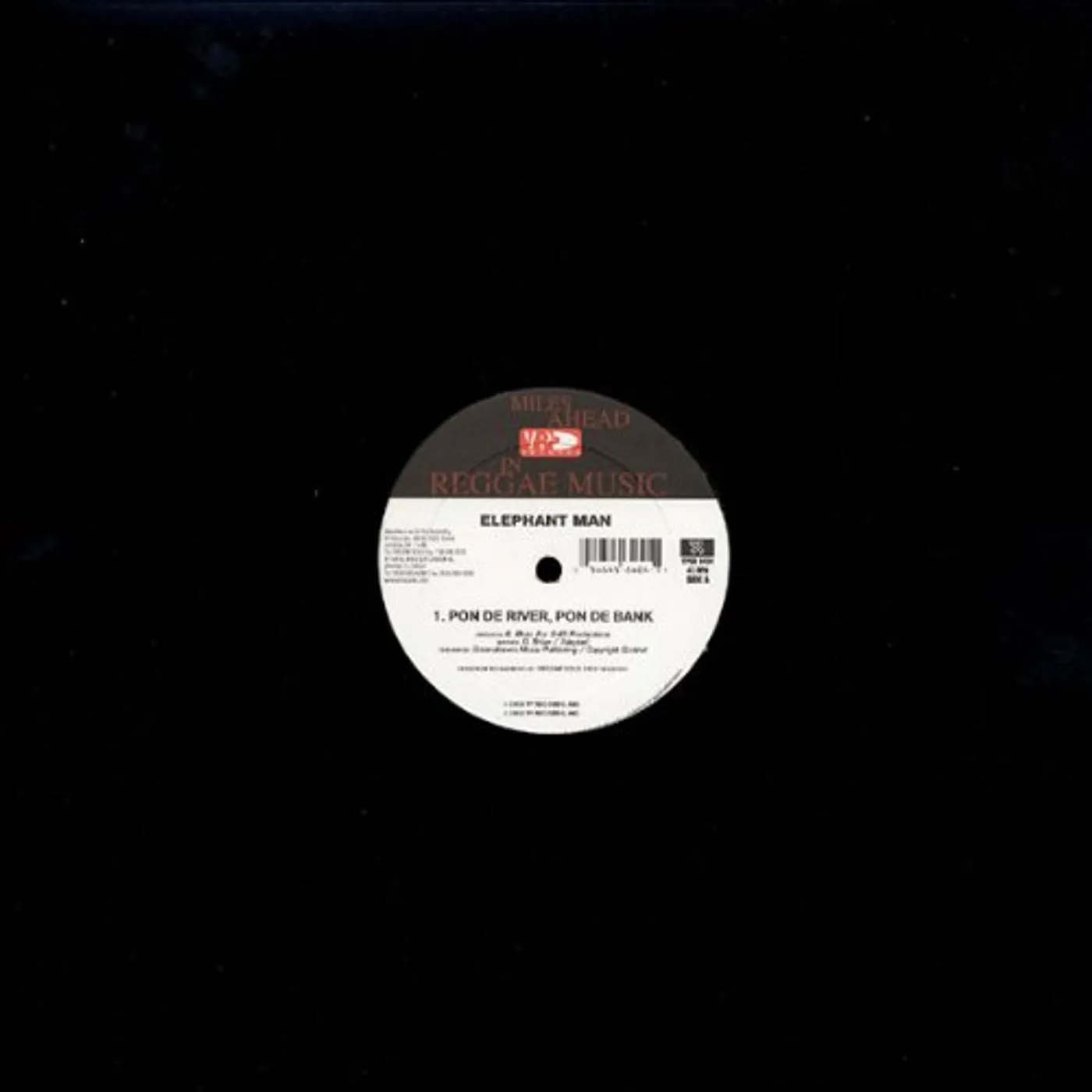 Elephant Man Pon De River   Pon De Bank Vinyl Record