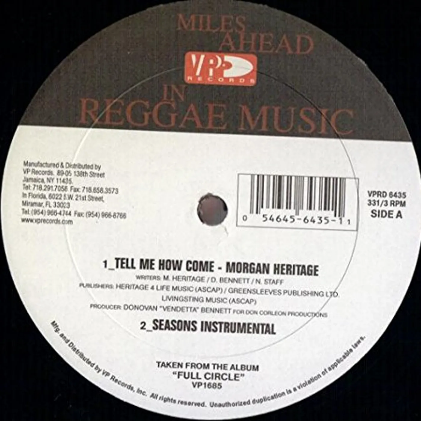 Morgan Heritage TELL ME HOW Vinyl Record