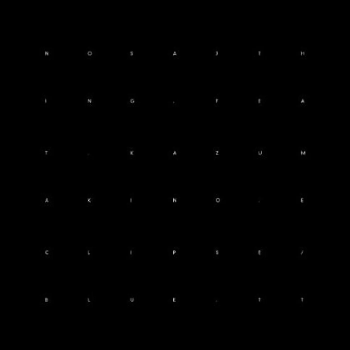 Nosaj Thing ECLIPSE / BLUE Vinyl Record