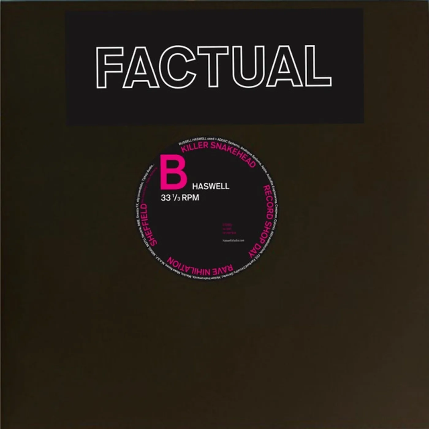 Russell Haswell Factual Vinyl Record