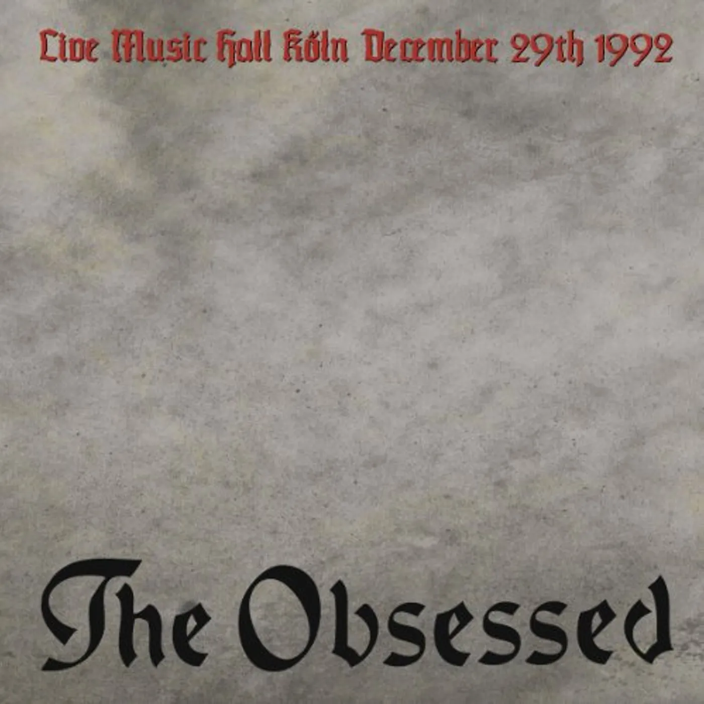 The Obsessed LIVE IN KOLN Vinyl Record