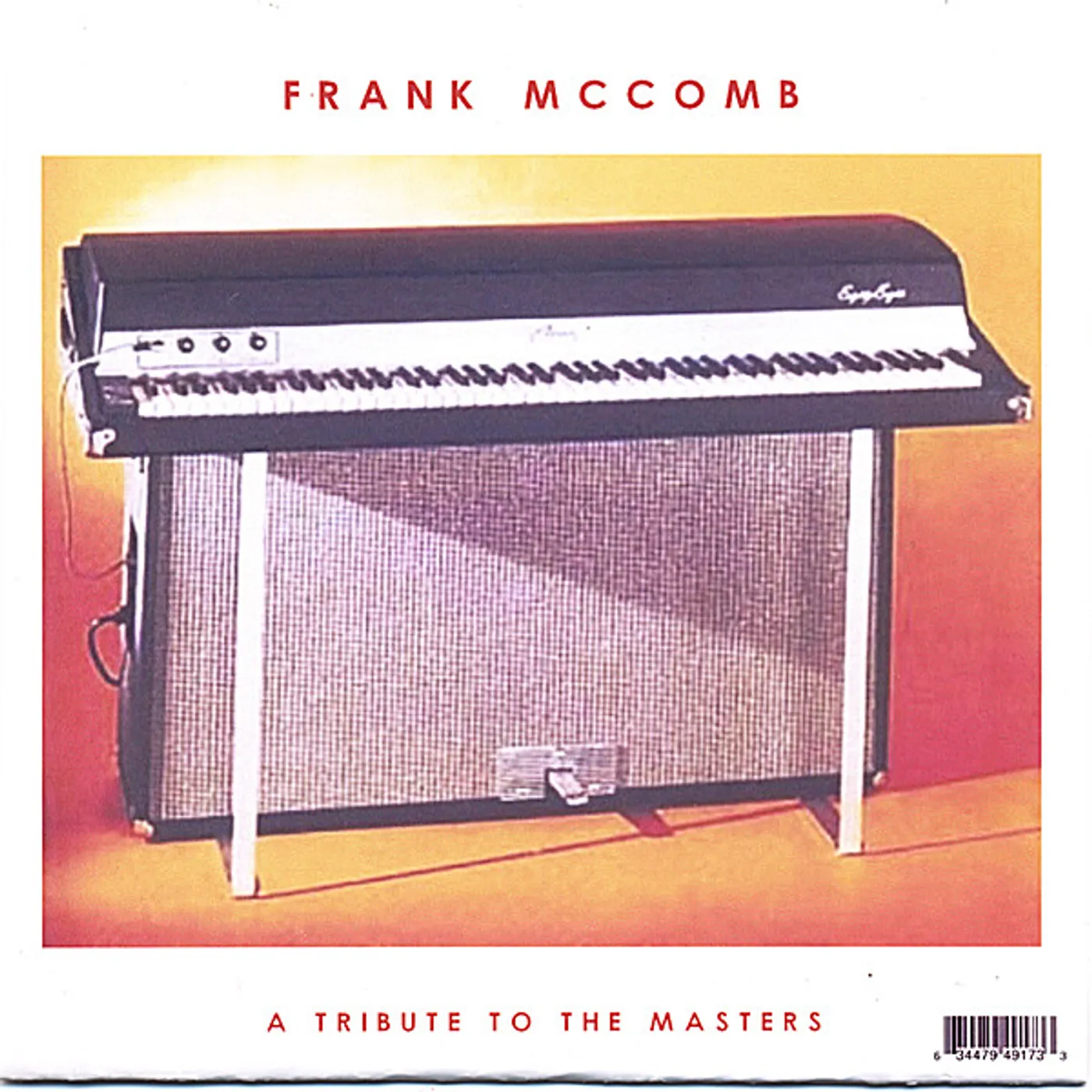 Frank Mccomb TRIBUTE TO THE MASTERS CD