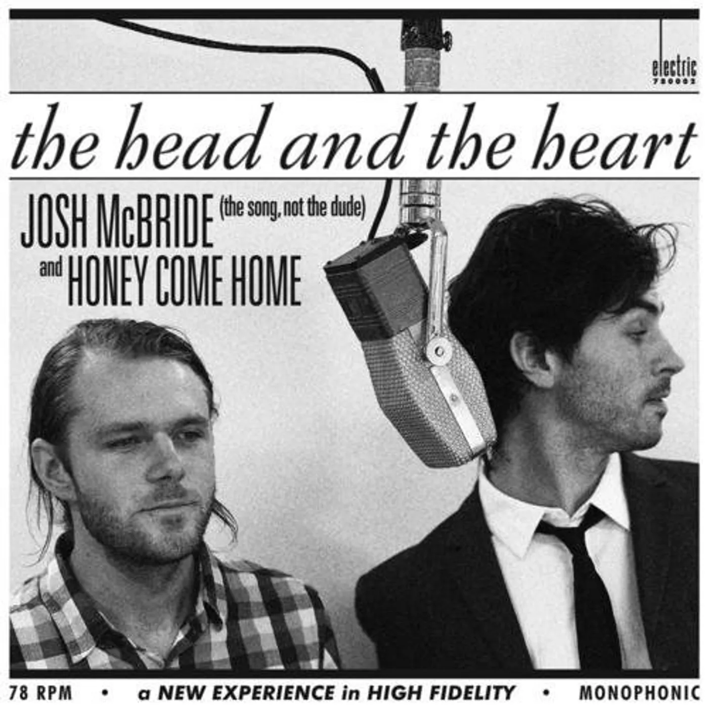 The Head And The Heart JOSH MCBRIDE / HONEY COME HOME Vinyl Record