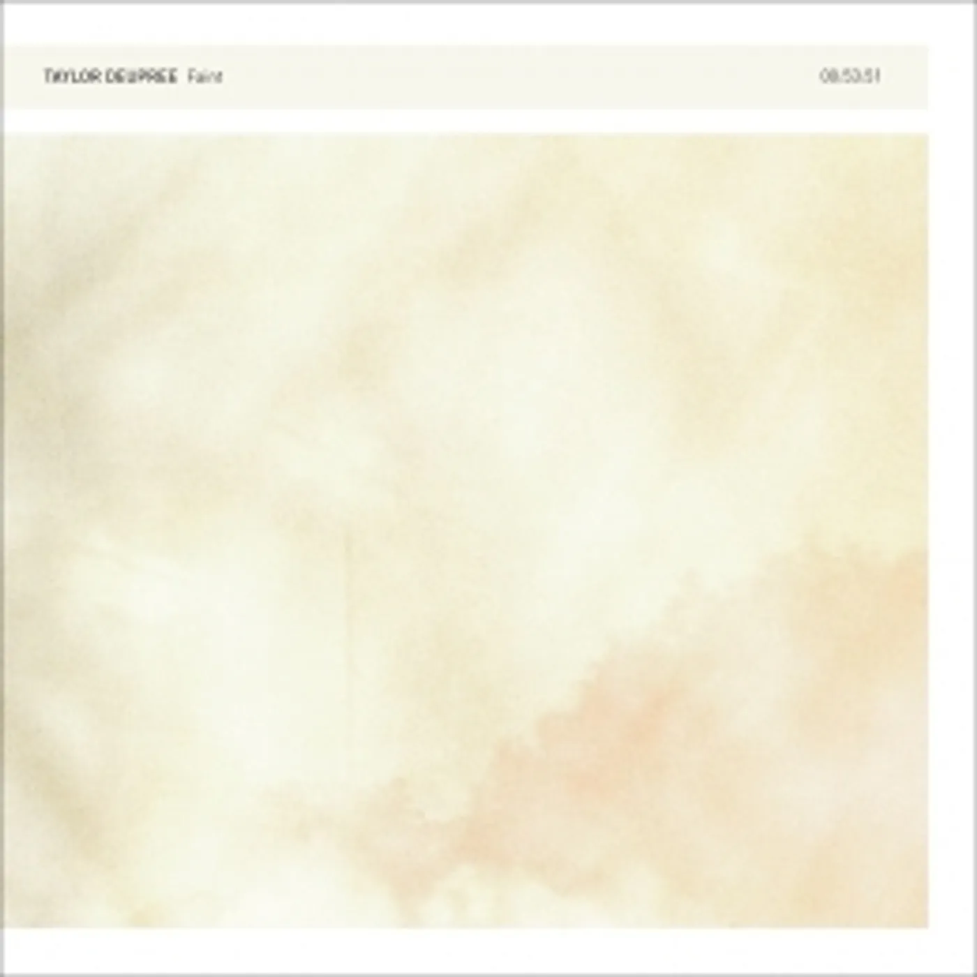 Taylor Deupree FAINT CD